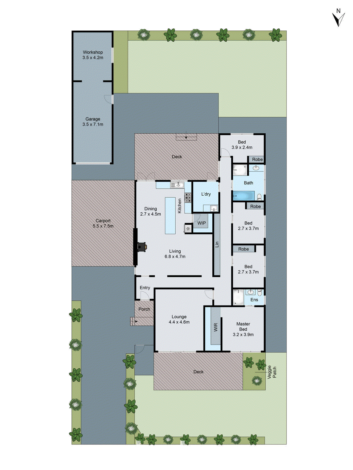 9 Bonview Avenue, Herne Hill VIC 3218 - Floorplan