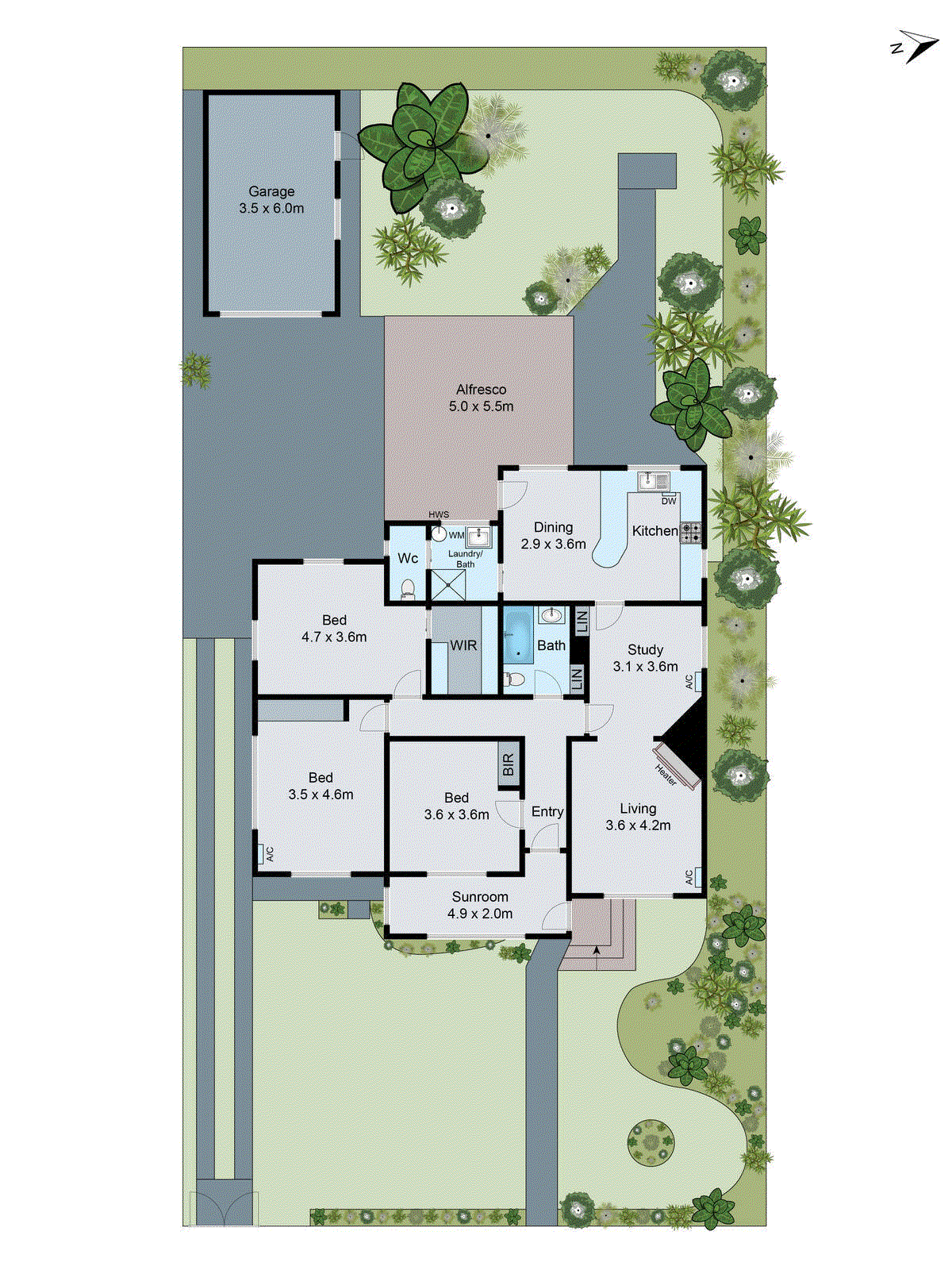 9 Bostock Avenue, Manifold Heights VIC 3218 - Floorplan