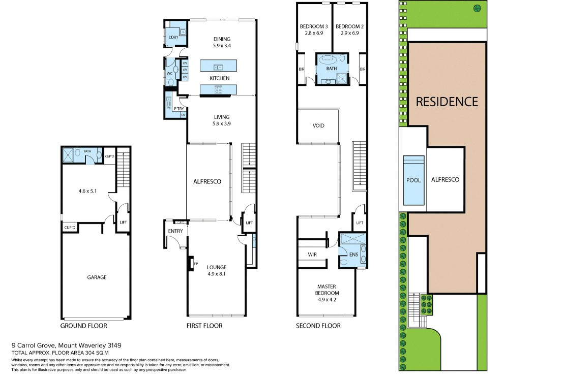 9 Carrol Grove, Mount Waverley VIC 3149 - Floorplan
