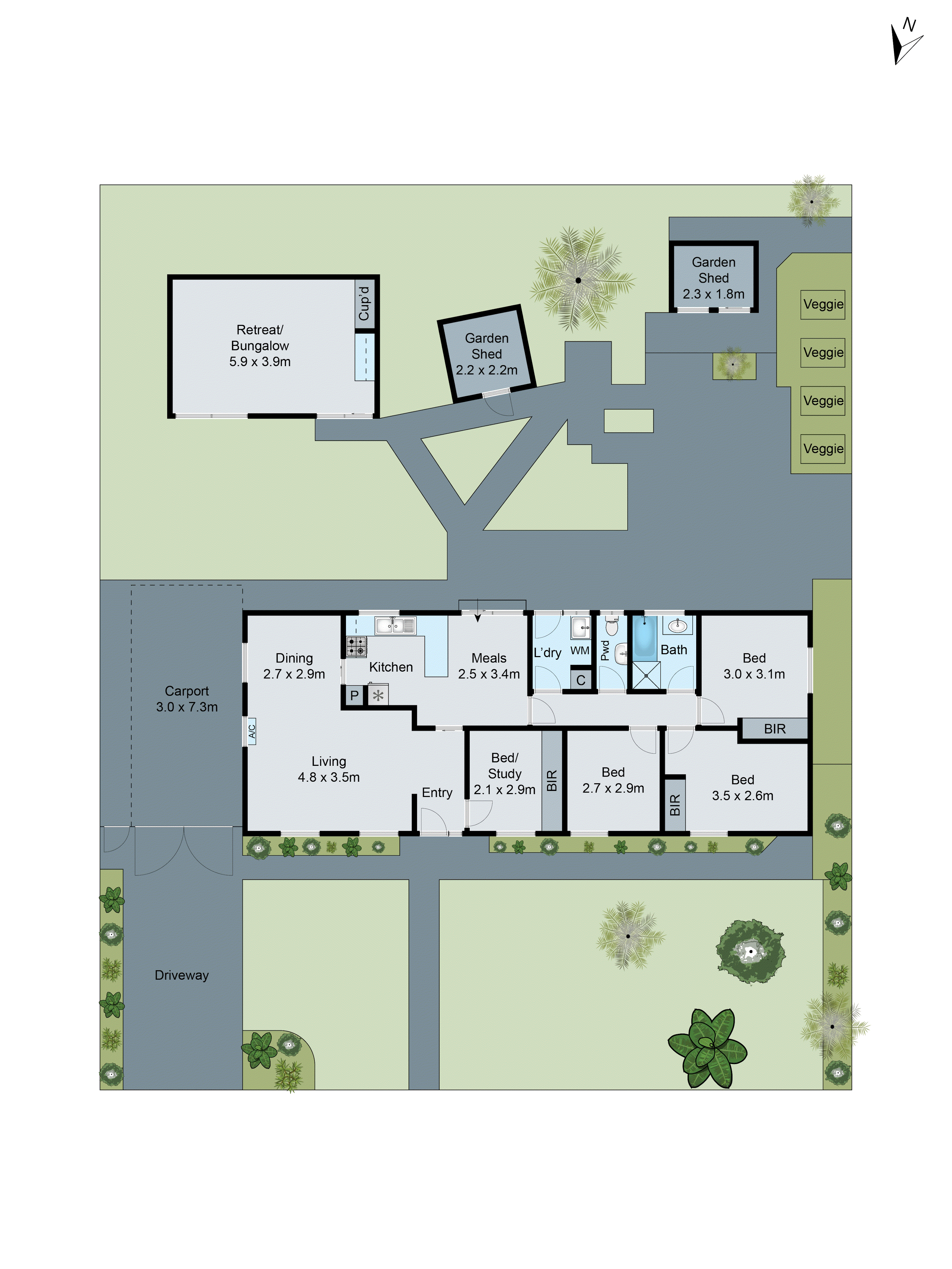 9 Chandos Court, St Albans Park VIC 3219 - Floorplan