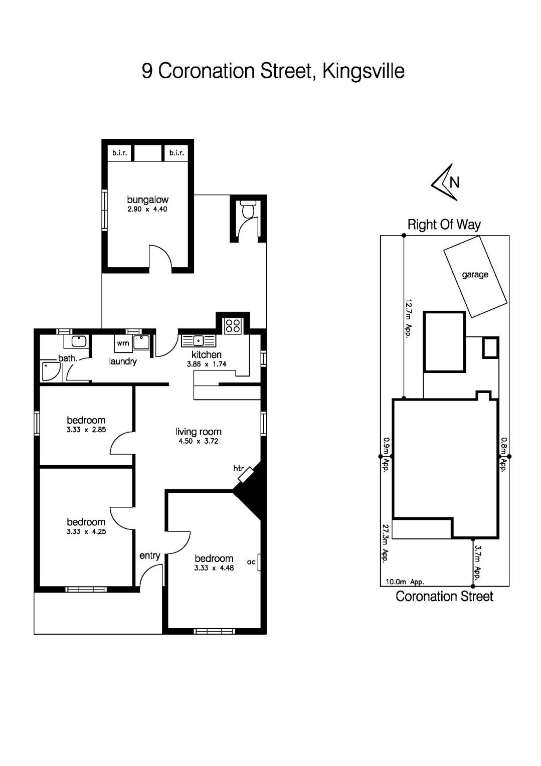 9 Coronation Street, KINGSVILLE VIC 3012 - Floorplan