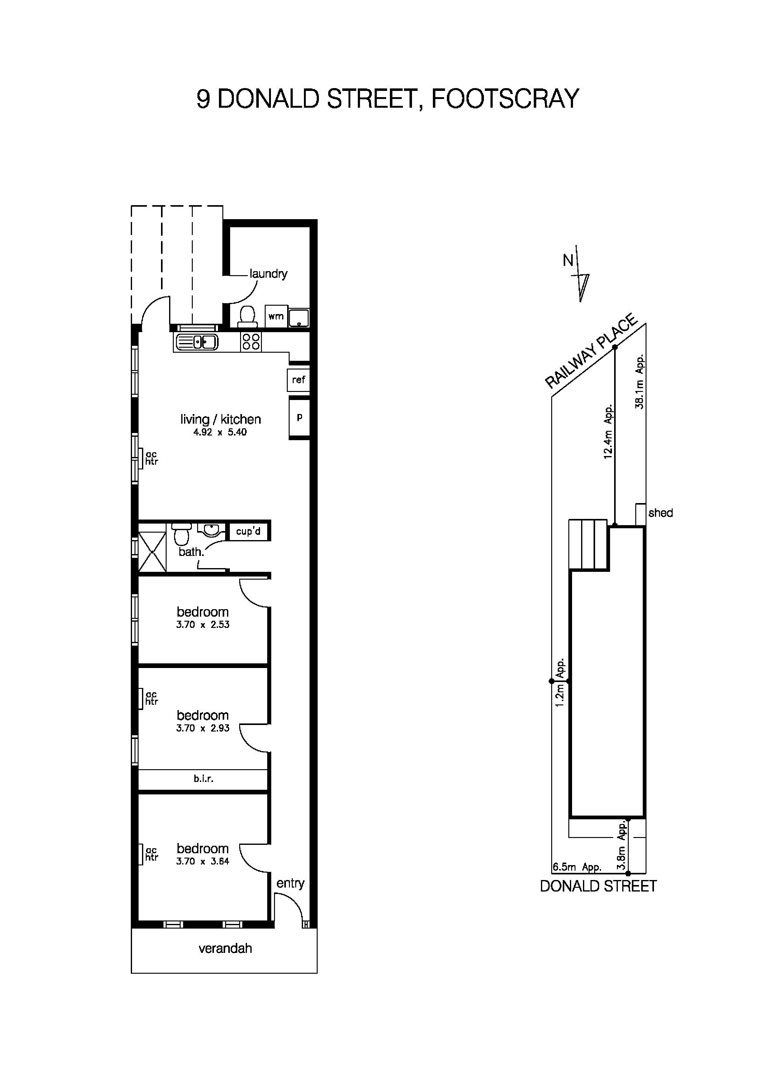 9 Donald Street, FOOTSCRAY VIC 3011 - Floorplan