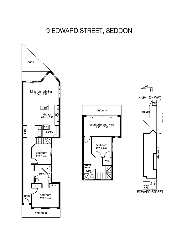 9 Edward Street, SEDDON VIC 3011 - Floorplan