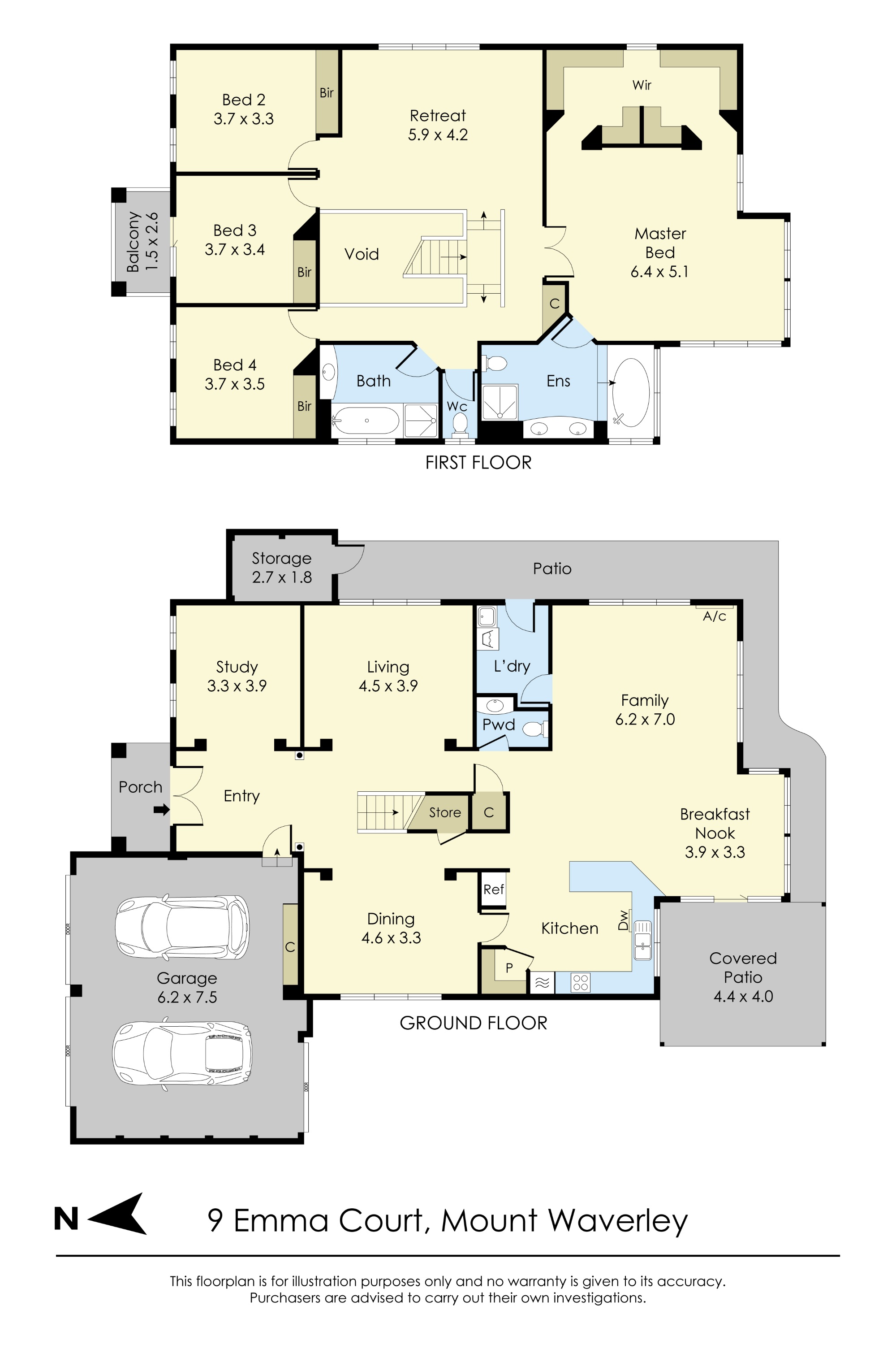 9 Emma Court, Mount Waverley VIC 3149 - Floorplan