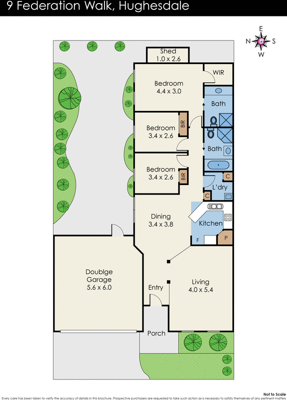 9 Federation Walk, Hughesdale VIC 3166 - Floorplan