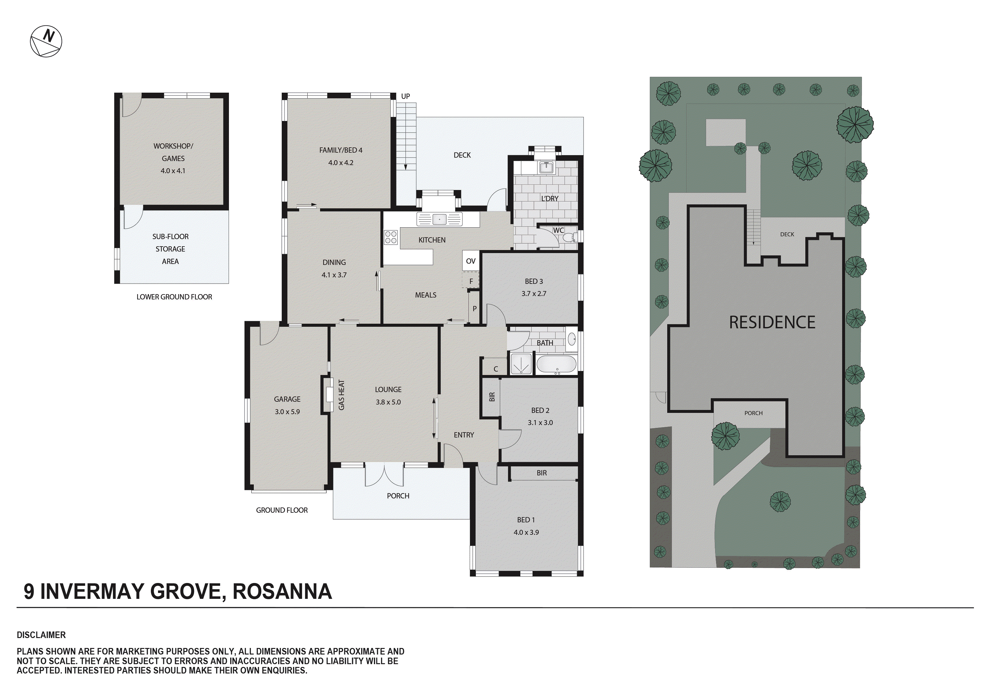 9 Invermay Grove, Rosanna VIC 3084 - Floorplan