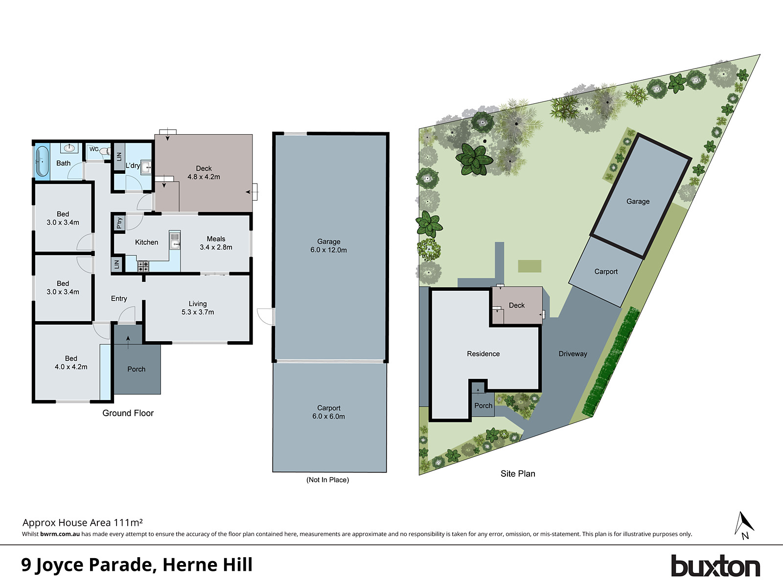 9 Joyce Parade, Herne Hill VIC 3218 - Floorplan