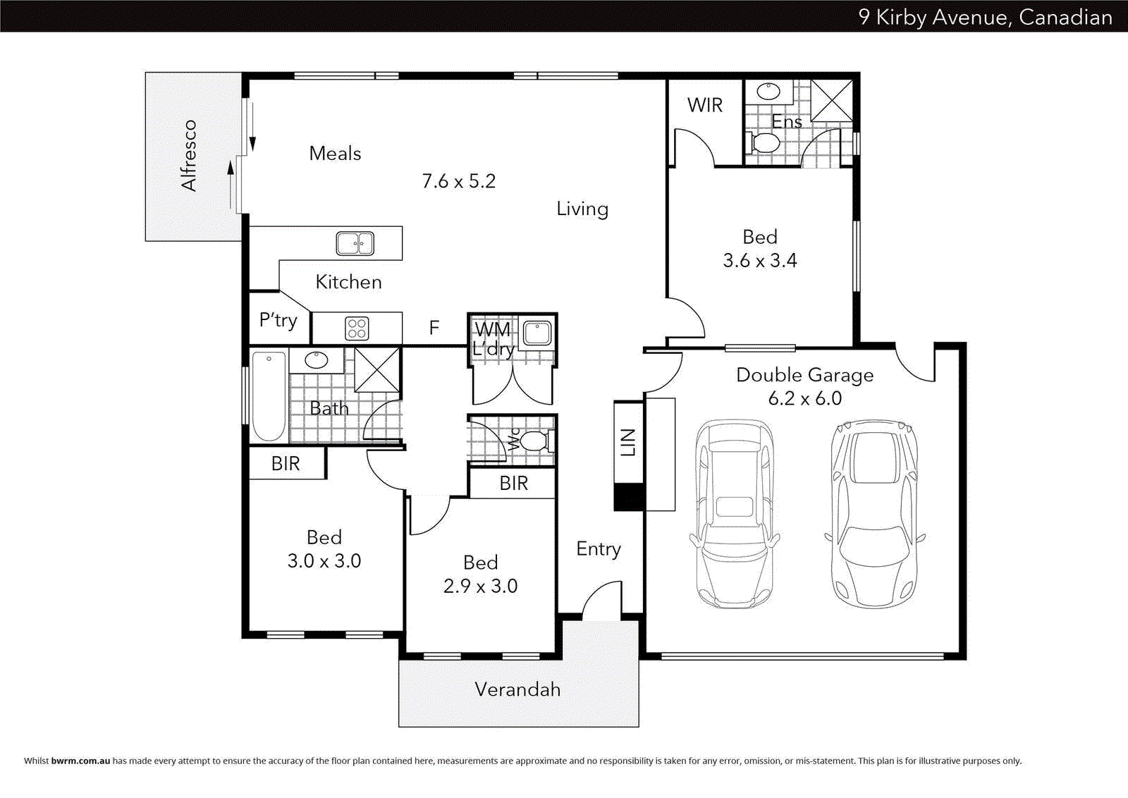 9 Kirby Avenue, Canadian VIC 3350 - Floorplan
