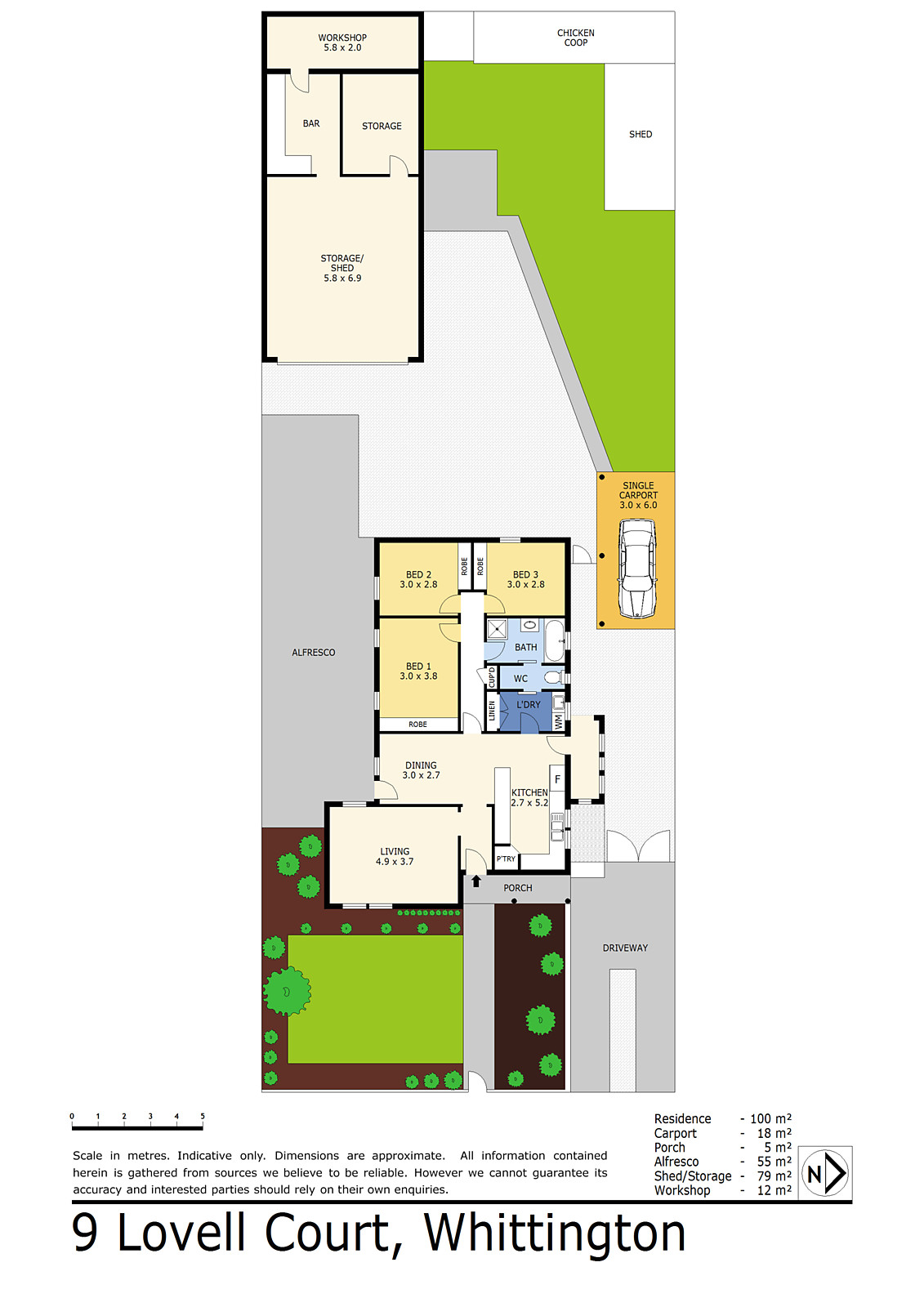 9 Lovell Court, Whittington VIC 3219 - Floorplan