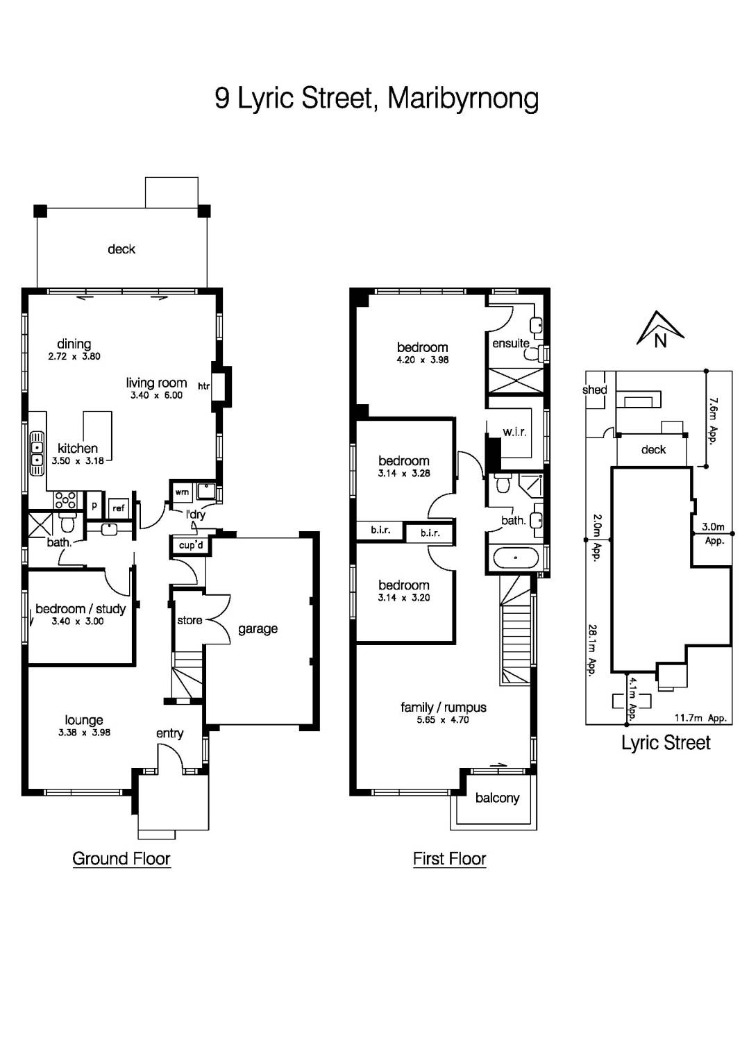 9 Lyric Street, MARIBYRNONG VIC 3032 - Floorplan