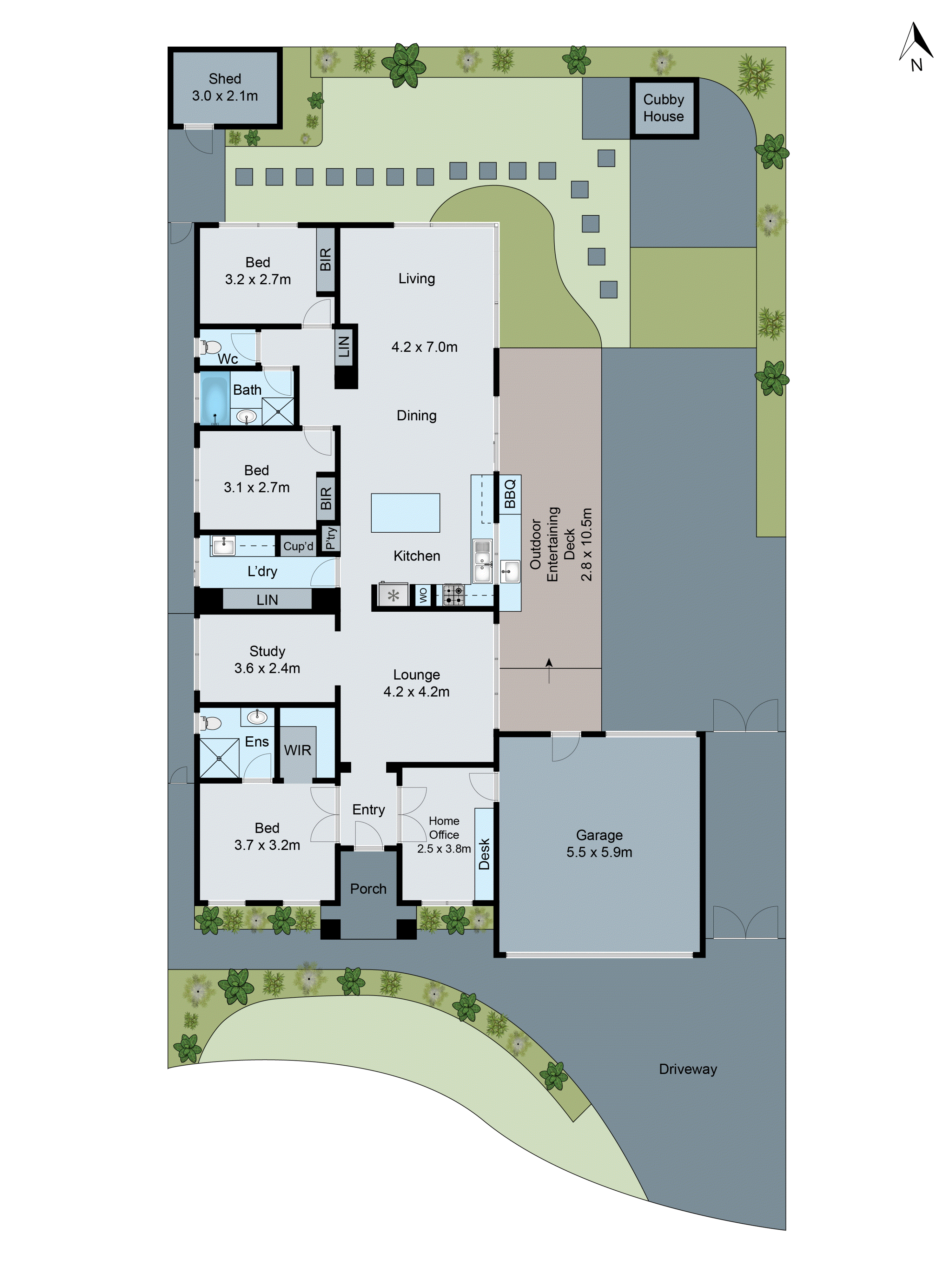 9 Malkeith Court, Grovedale VIC 3216 - Floorplan