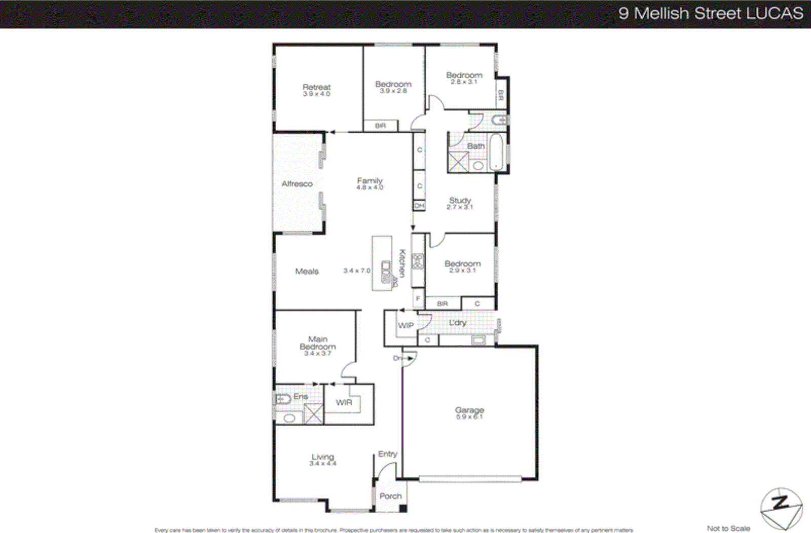 9 Mellish Street, Lucas VIC 3350 - Floorplan