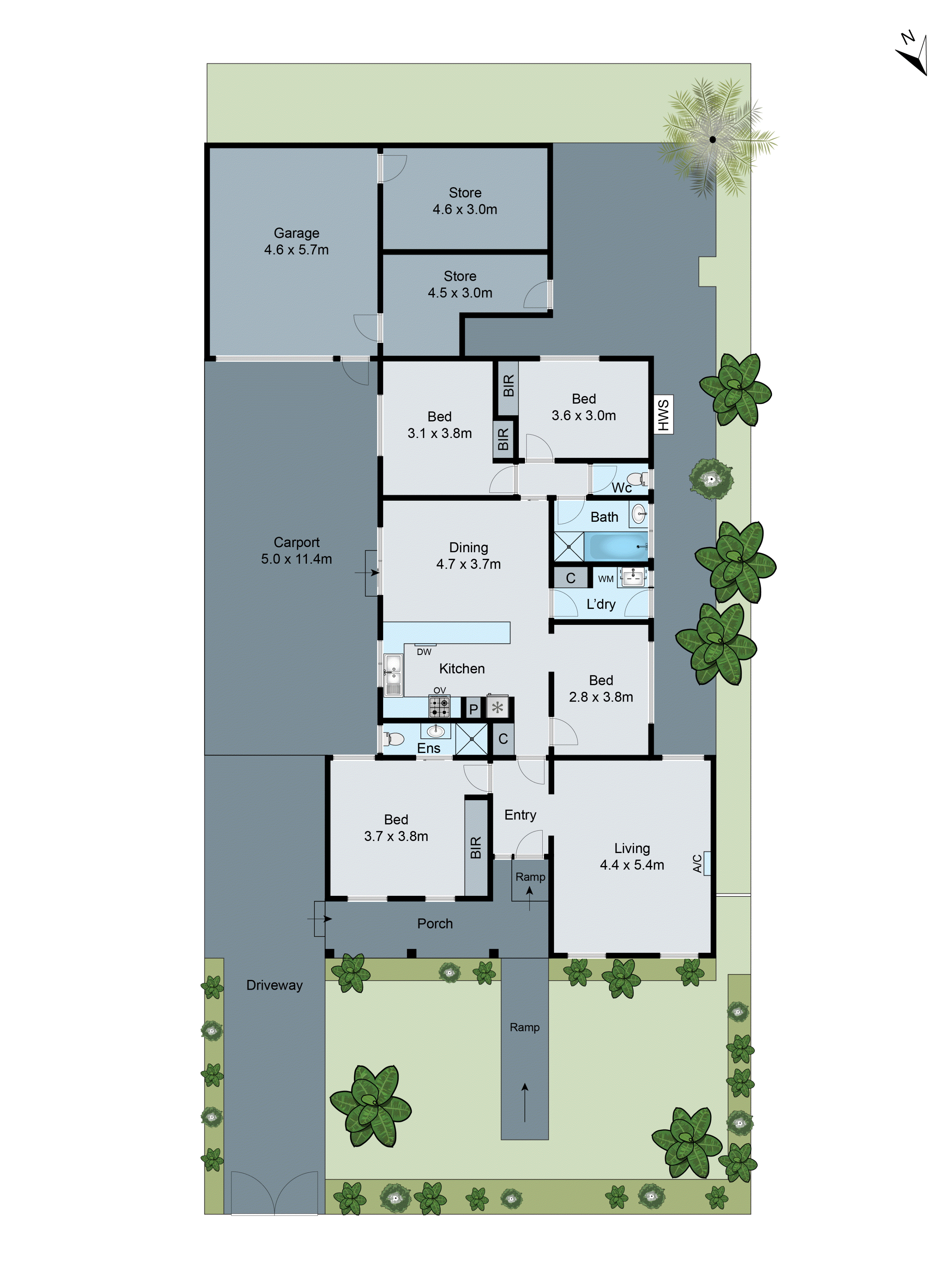9 Merrigum Crescent, Clarinda VIC 3169 - Floorplan