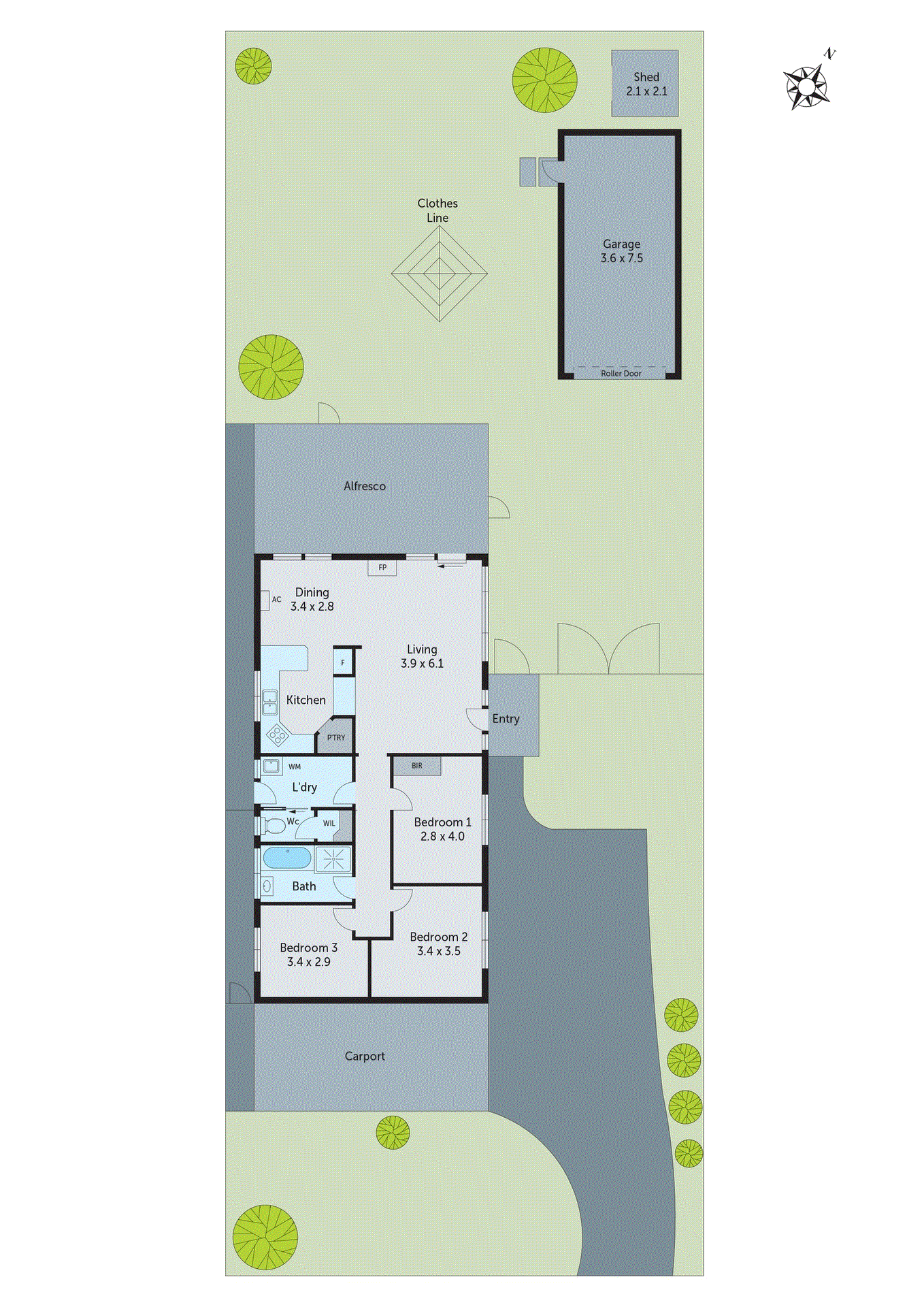 9 Panpandi Drive, Clifton Springs VIC 3222 - Floorplan