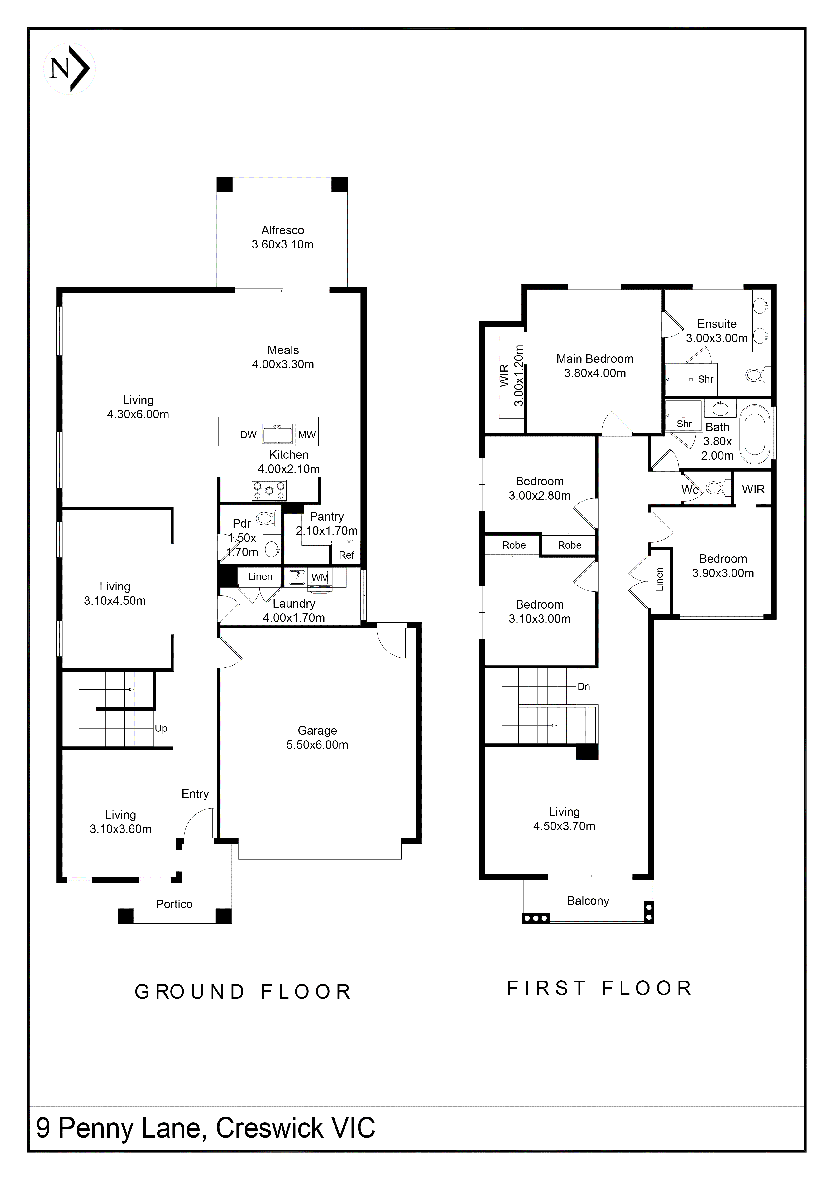 9 Penny Lane, Creswick VIC 3363 - Floorplan
