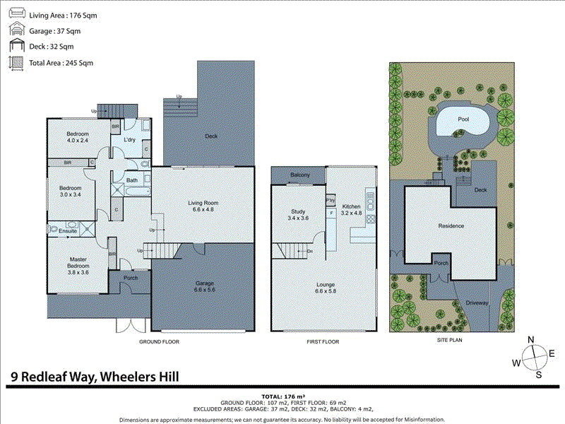 9 Redleaf Way, Wheelers Hill VIC 3150 - Floorplan