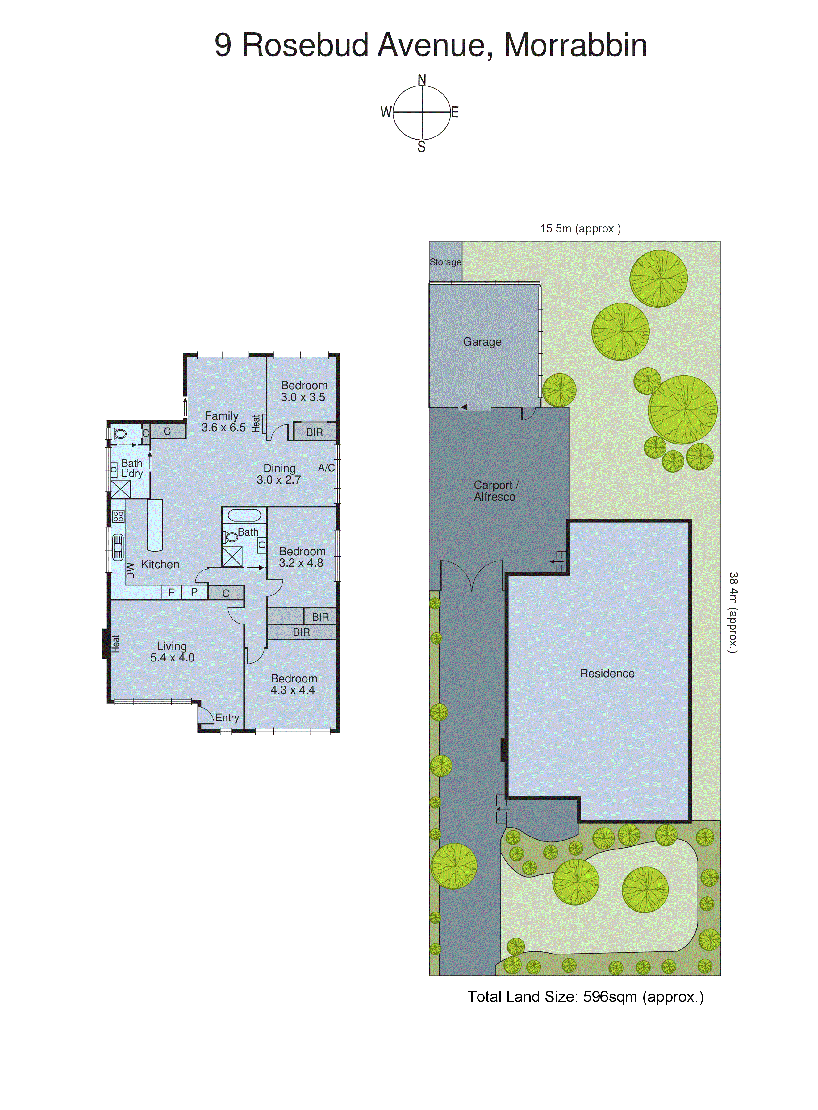 9 Rosebud Avenue, Moorabbin VIC 3189 - Floorplan