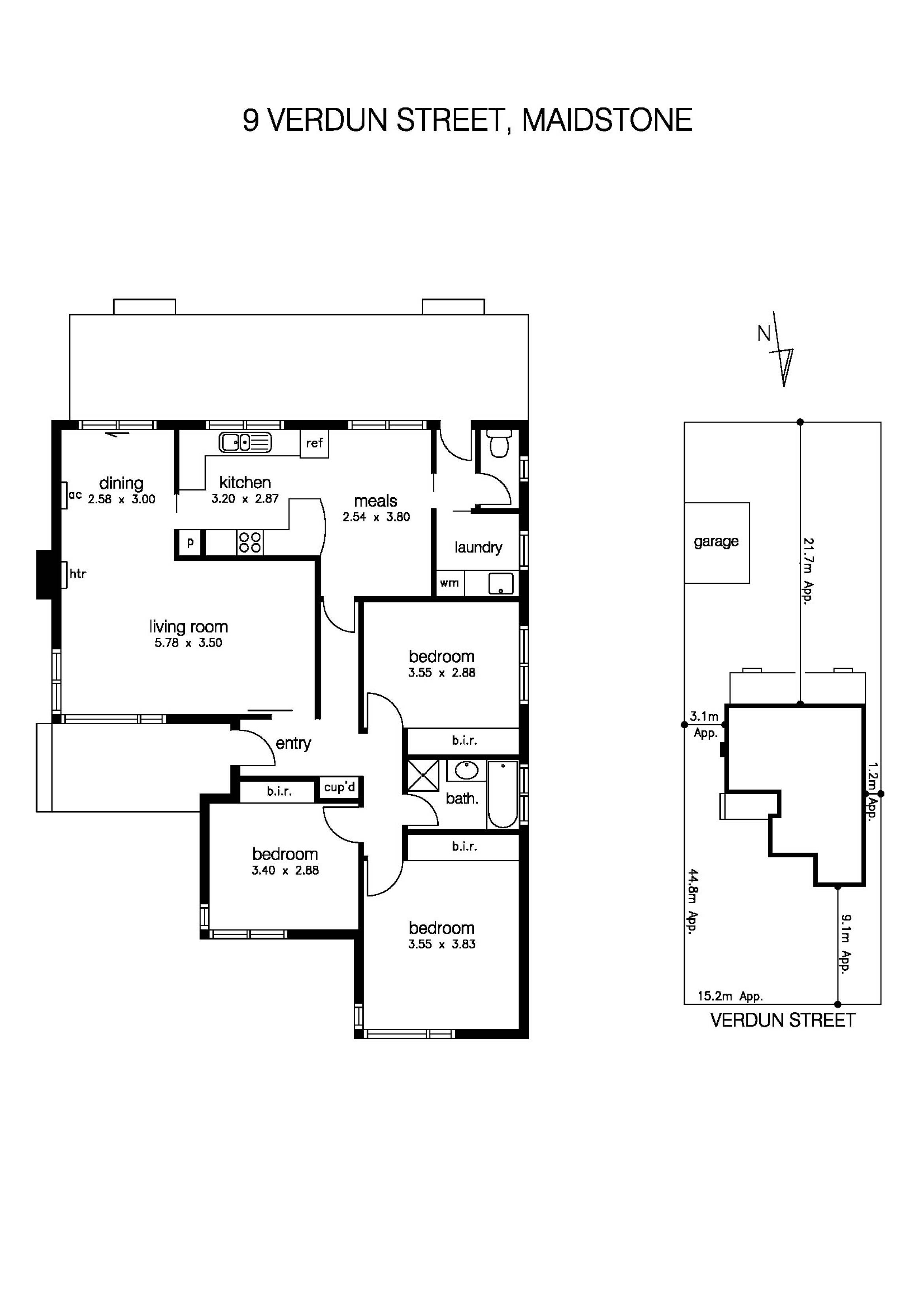 9 Verdun Street, MAIDSTONE VIC 3012 - Floorplan