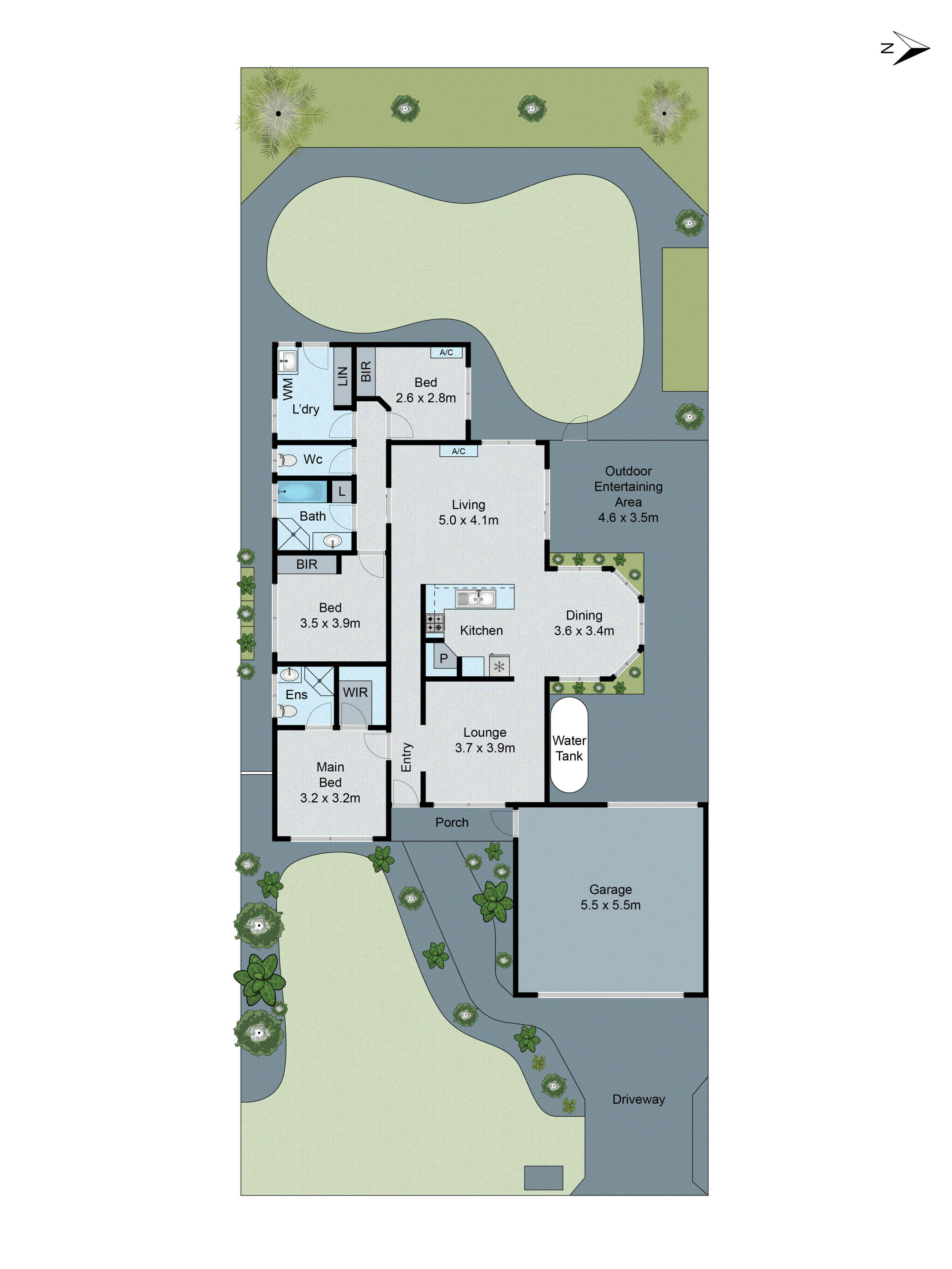 9 Wicklow Place, Grovedale VIC 3216 - Floorplan