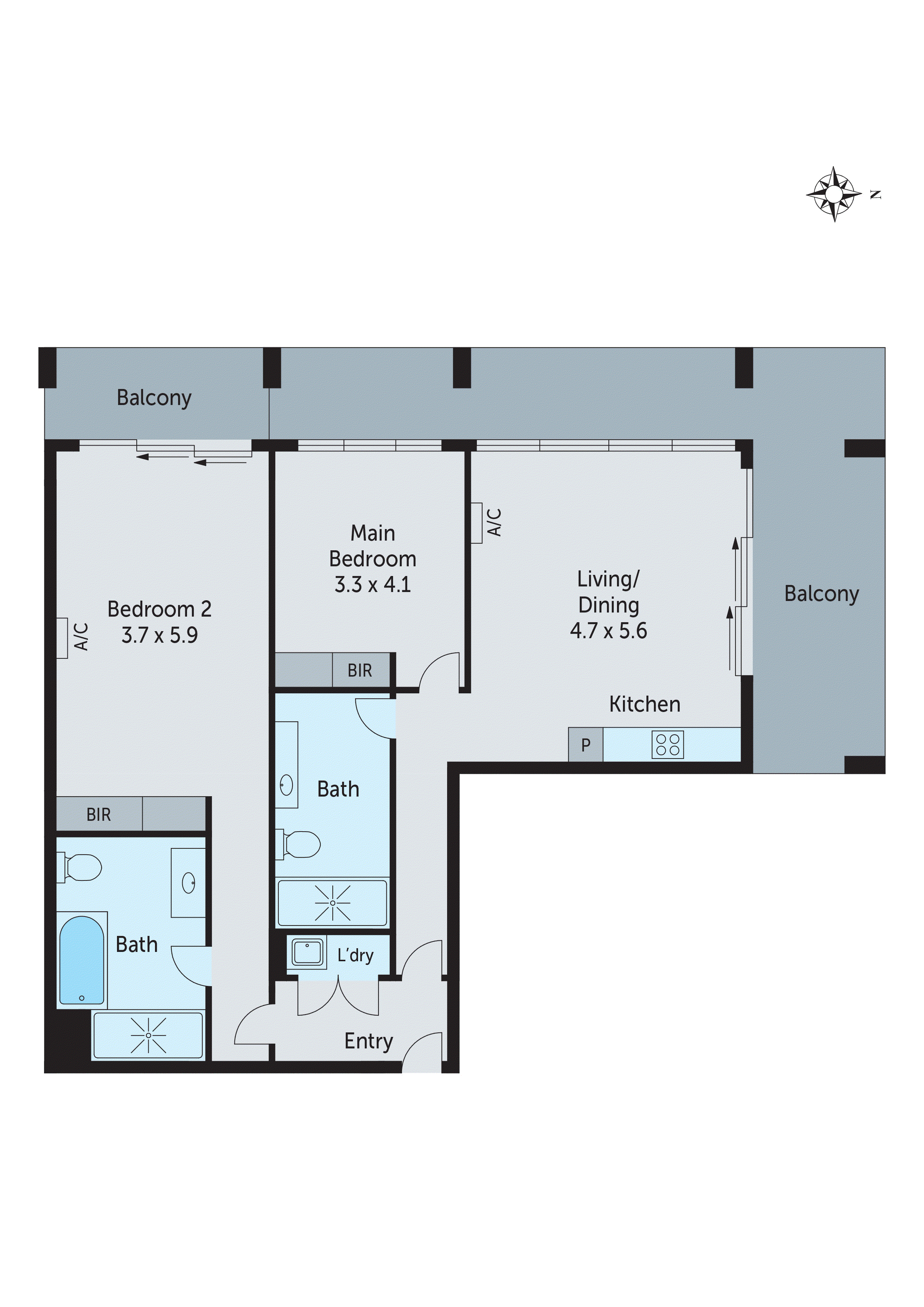 901/10 Bellerine Street, Geelong VIC 3220 - Floorplan