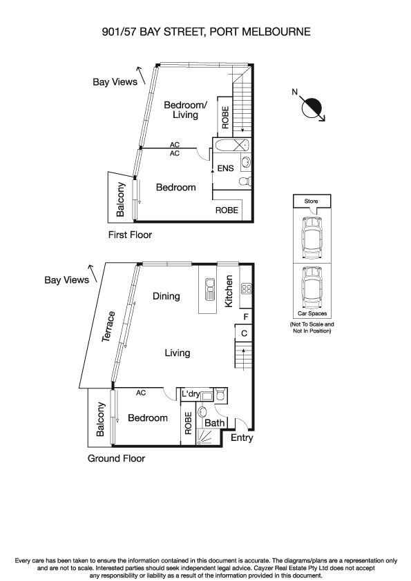 901/57 Bay Street, PORT MELBOURNE VIC 3207 - Floorplan