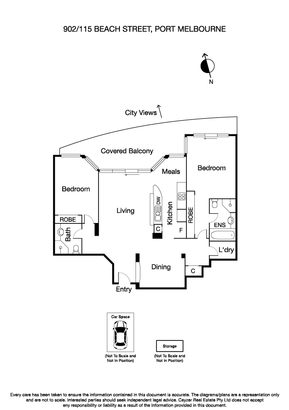 902/115 Beach Street, PORT MELBOURNE VIC 3207 - Floorplan