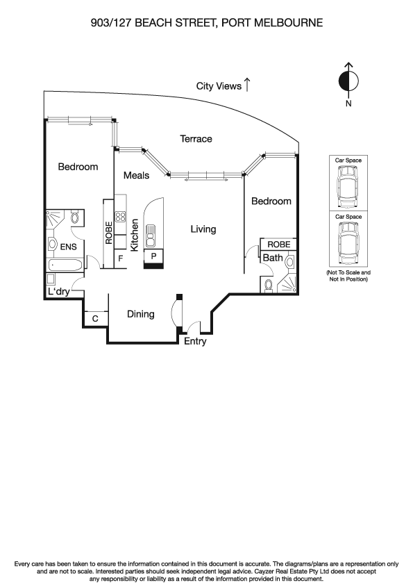 903/127 Beach Street, PORT MELBOURNE VIC 3207 - Floorplan