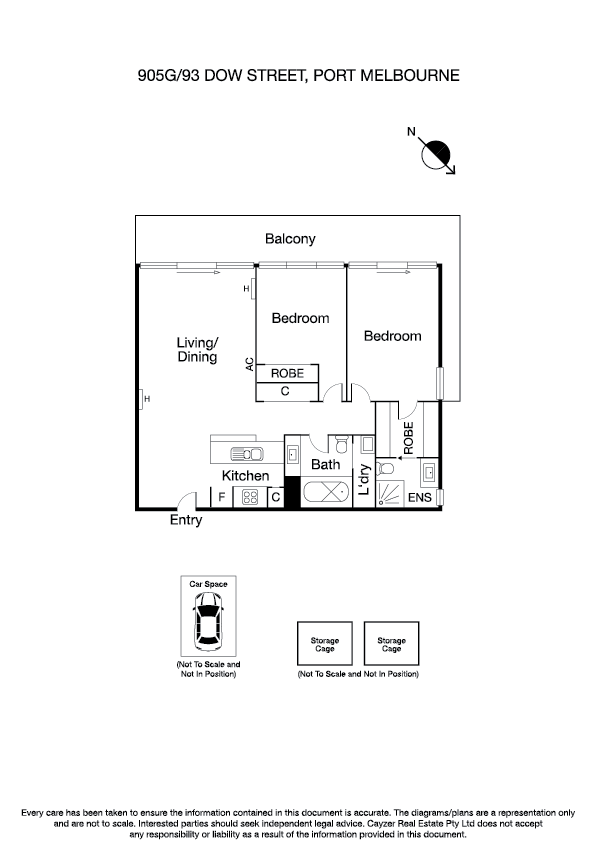 905/93 Dow Street, PORT MELBOURNE VIC 3207 - Floorplan