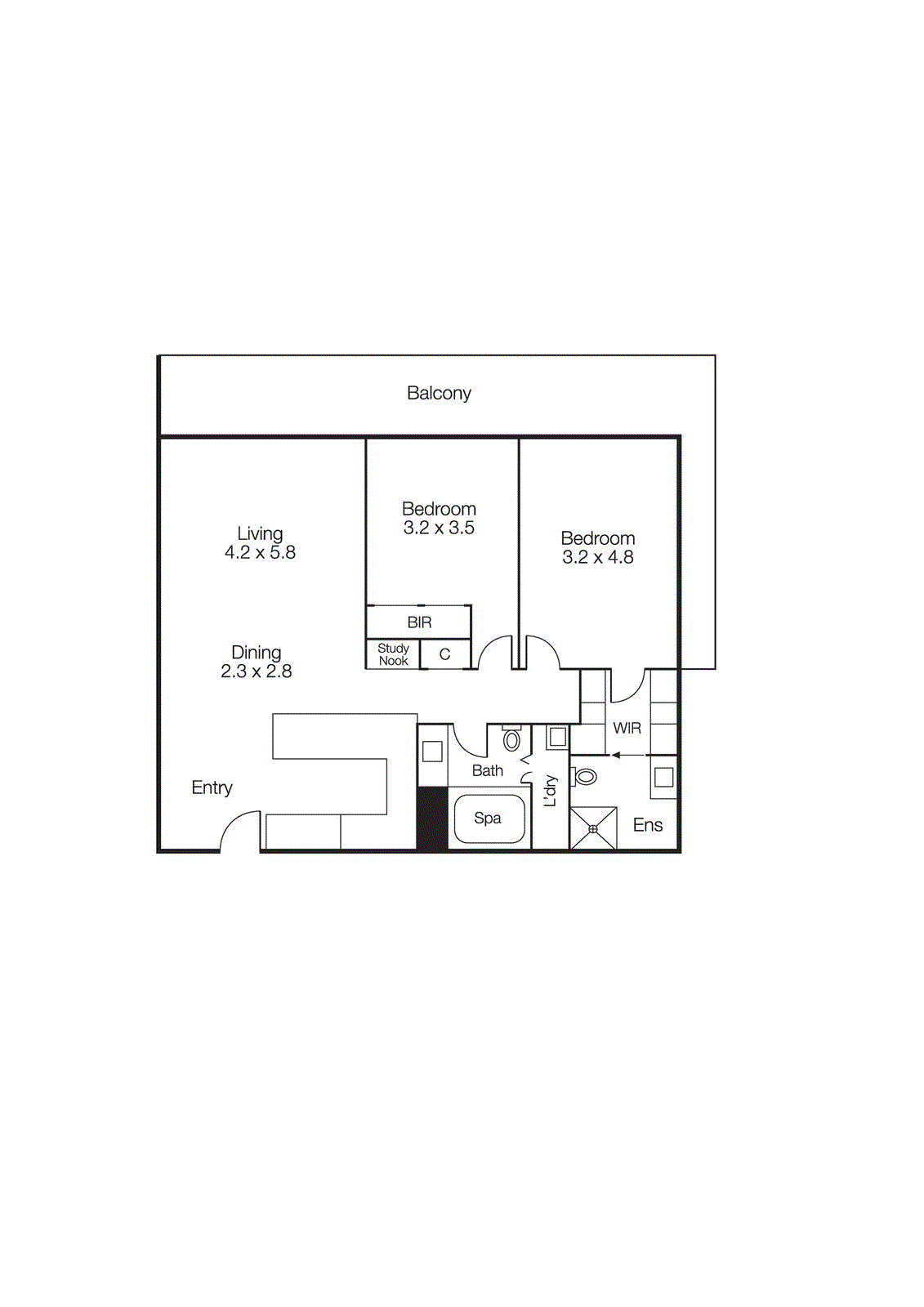 905G/93 Dow Street, Port Melbourne VIC 3207 - Floorplan