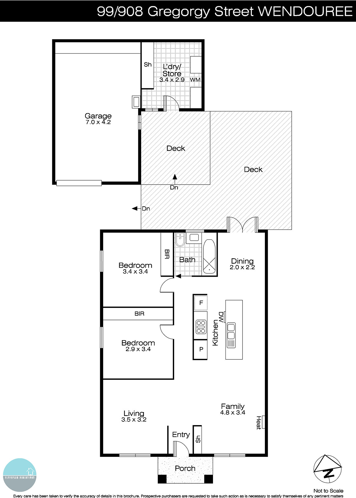 908 Gregory Street, Wendouree VIC 3355 - Floorplan