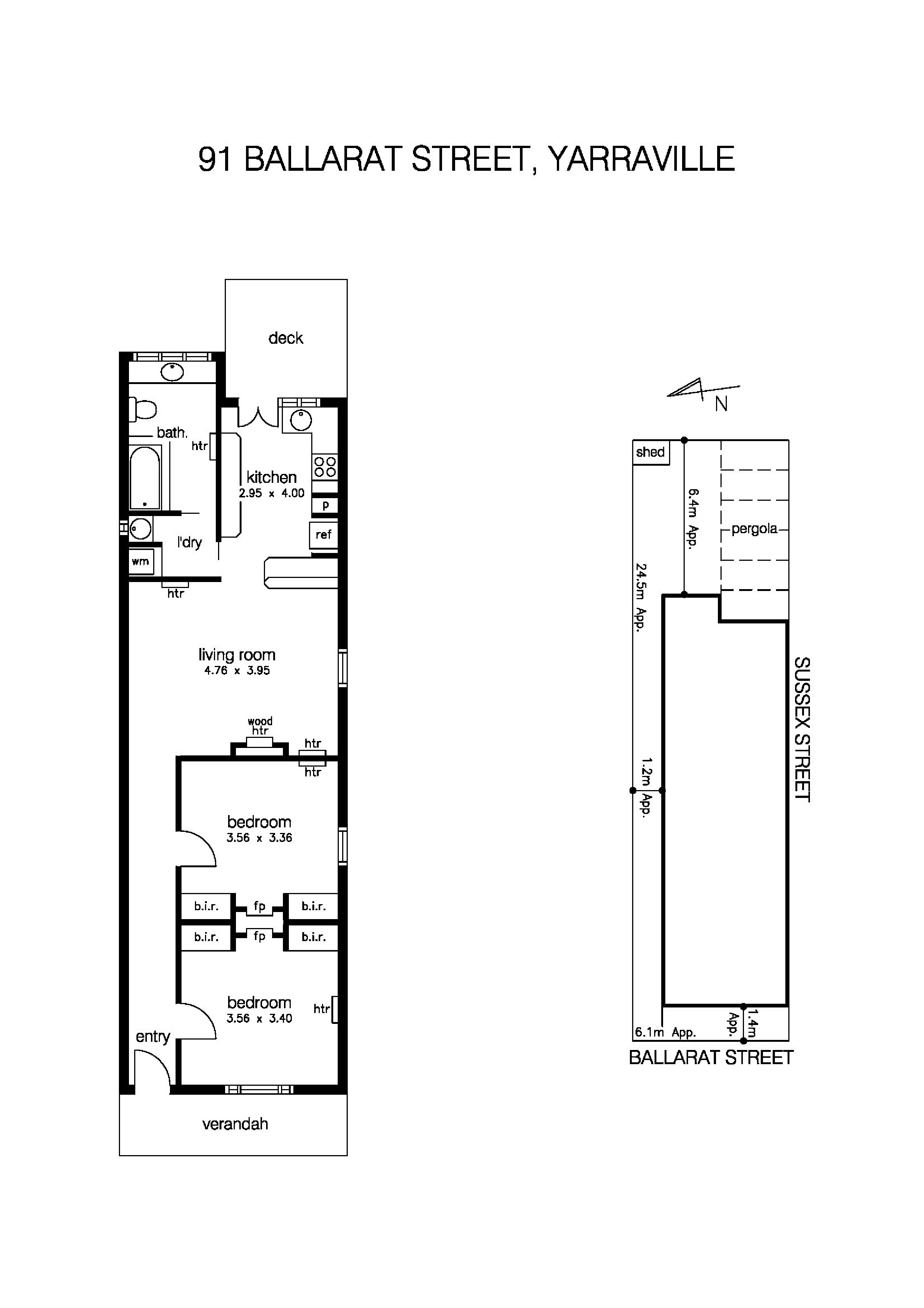 91 Ballarat Street, YARRAVILLE VIC 3013 - Floorplan