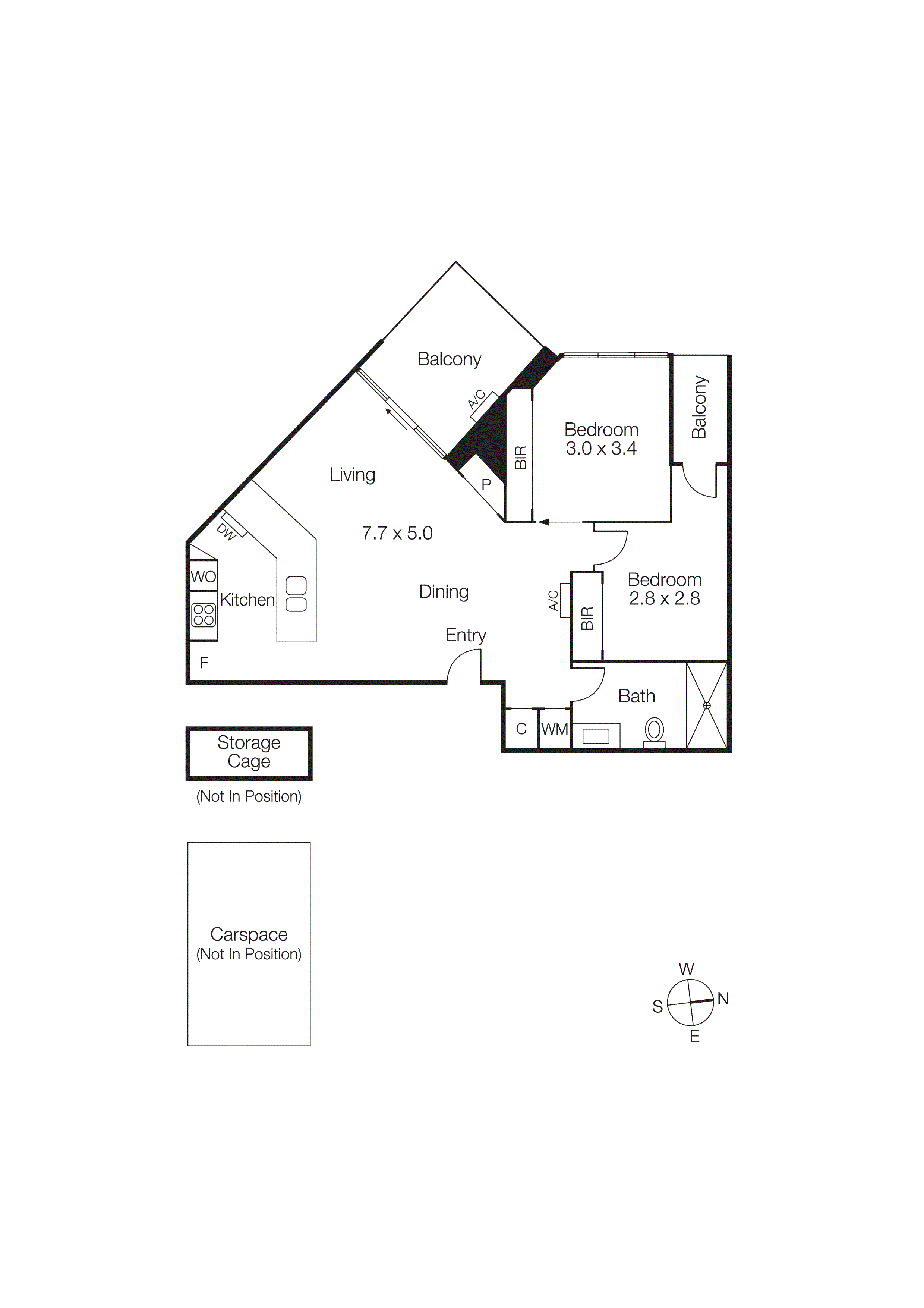 910/154 Cremorne Street, Cremorne VIC 3121 - Floorplan