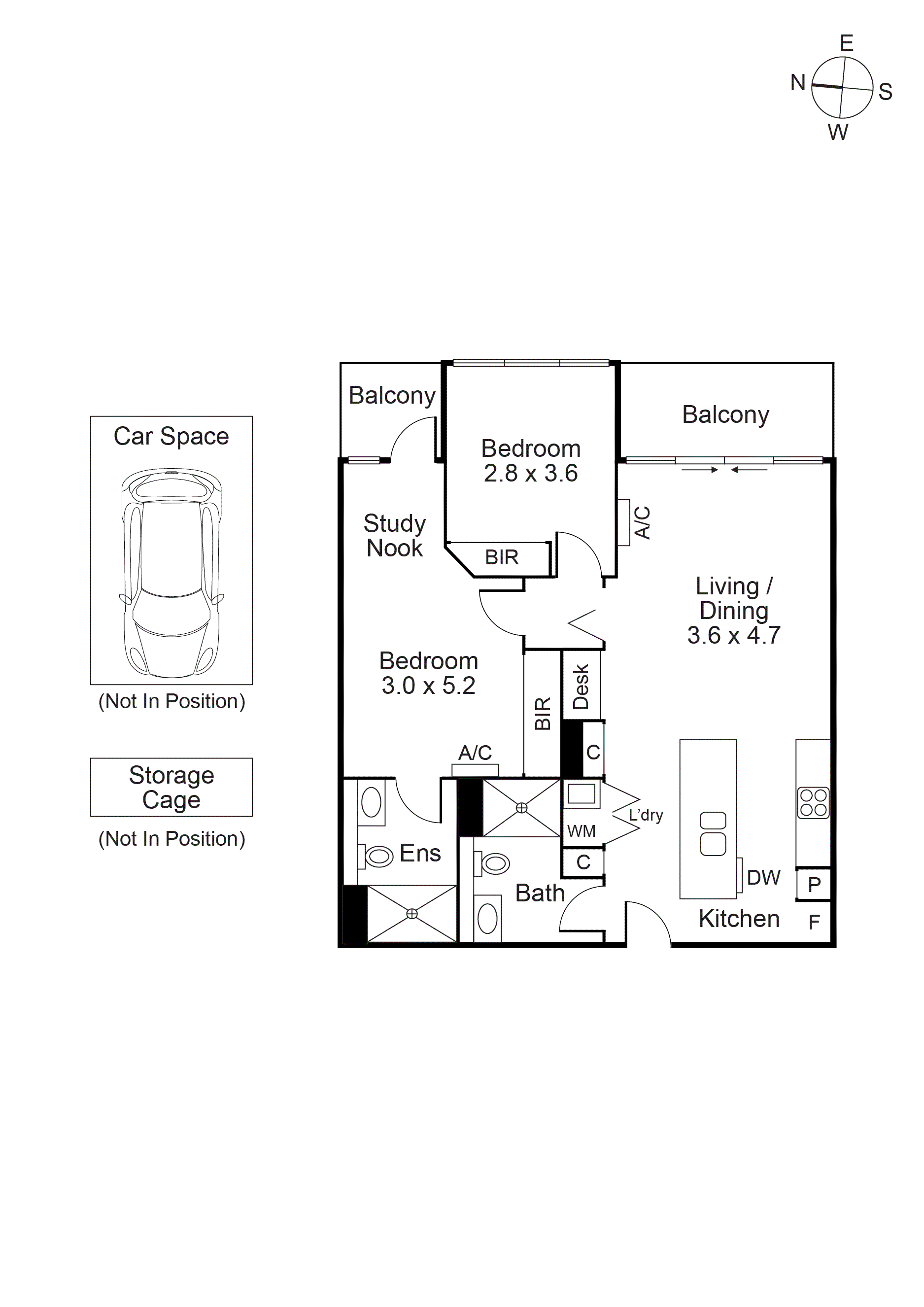 910/188 Macaulay Road, North Melbourne VIC 3051 - Floorplan