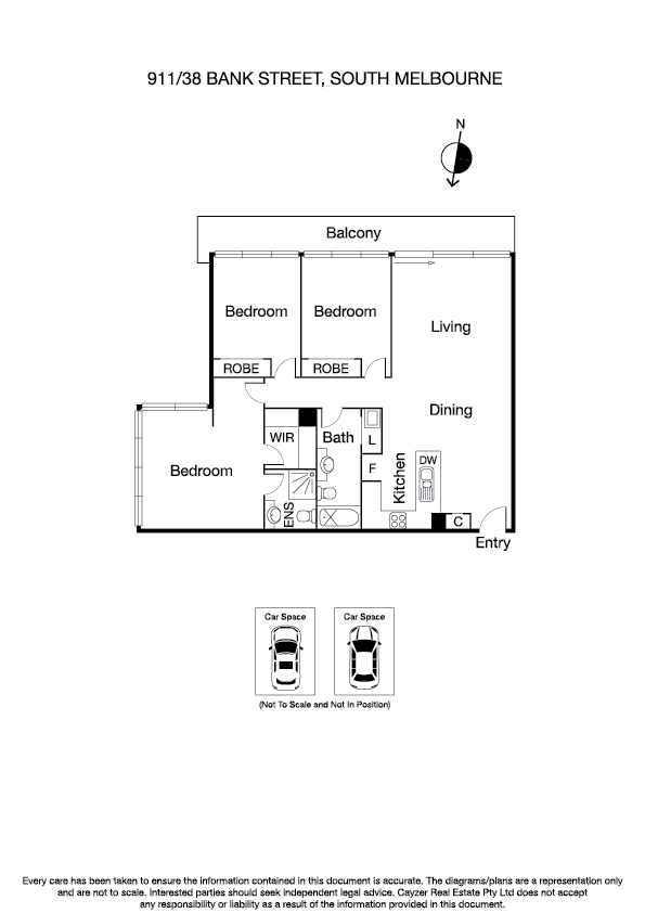 911/38 Bank Street, SOUTH MELBOURNE VIC 3205 - Floorplan