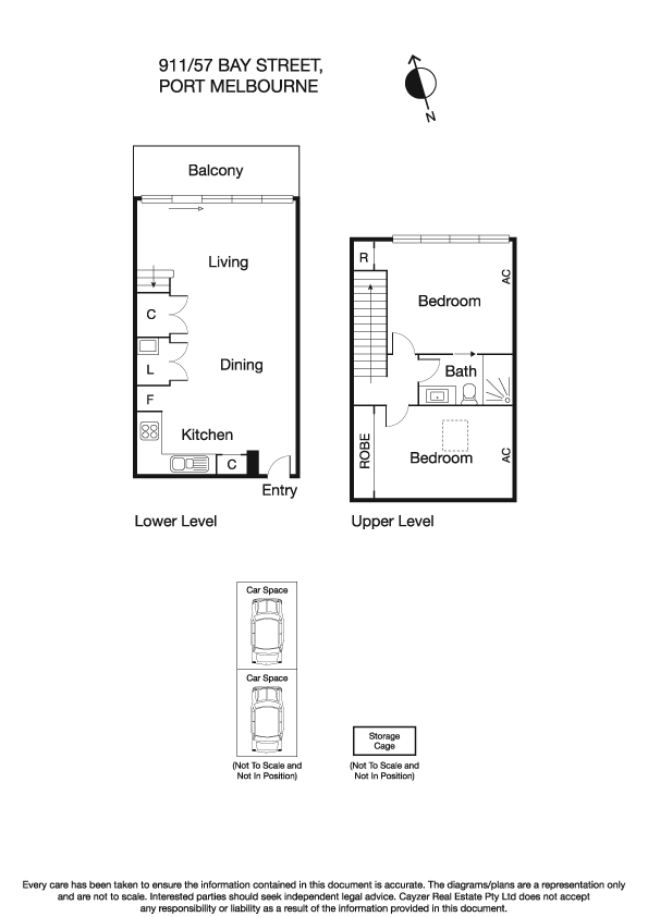 911/57 Bay Street, PORT MELBOURNE VIC 3207 - Floorplan