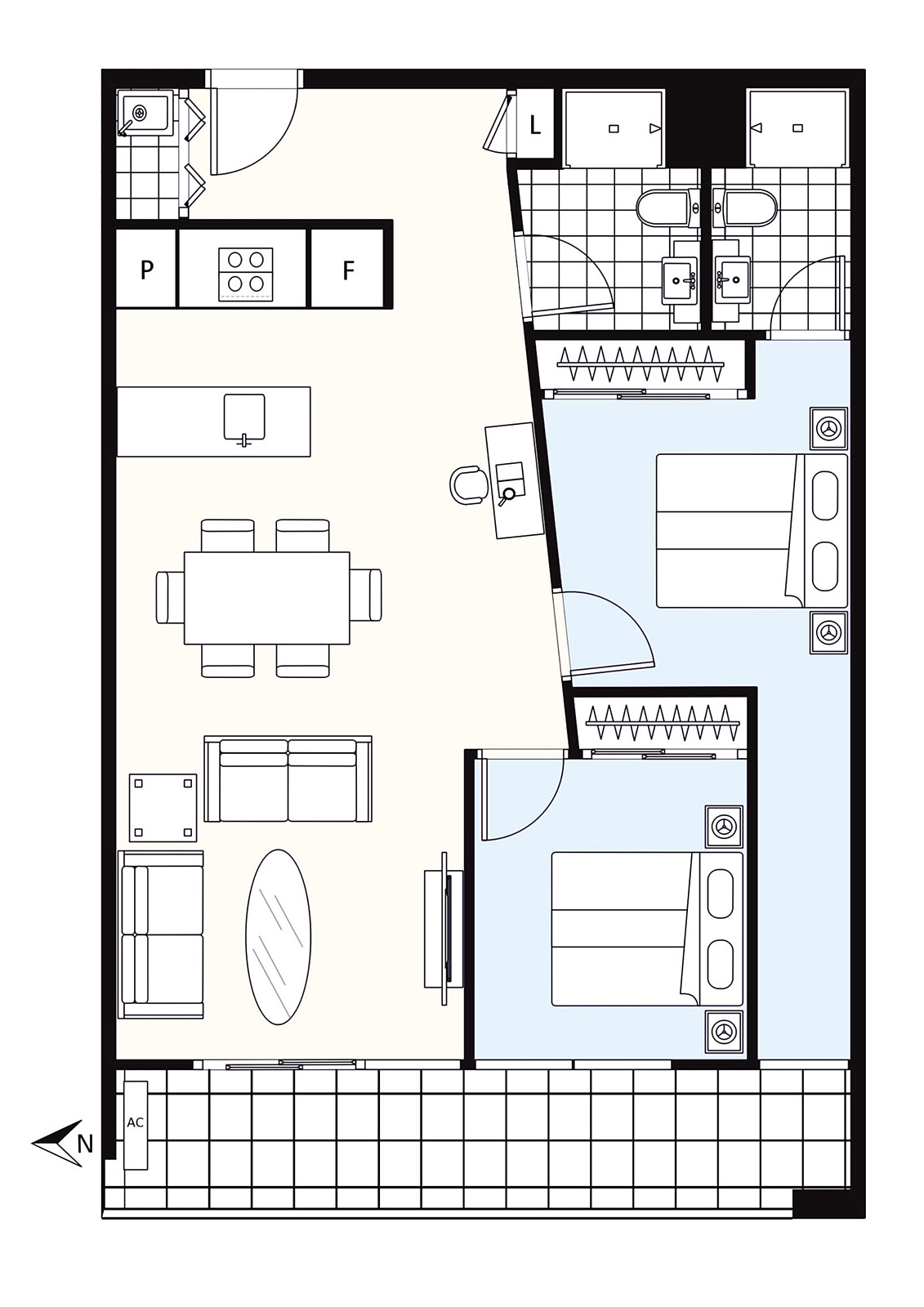 913/101 Bay Street, Port Melbourne VIC 3207 - Floorplan