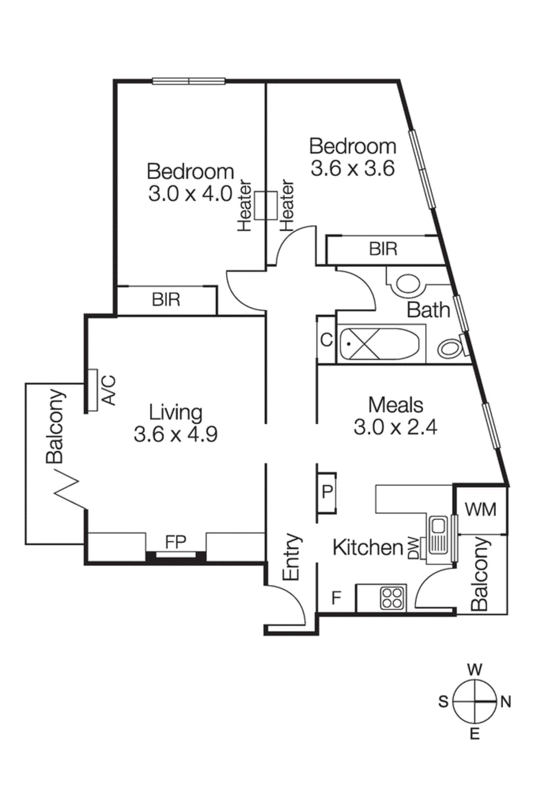 9/17 Charnwood Grove, St Kilda VIC 3182 - Floorplan