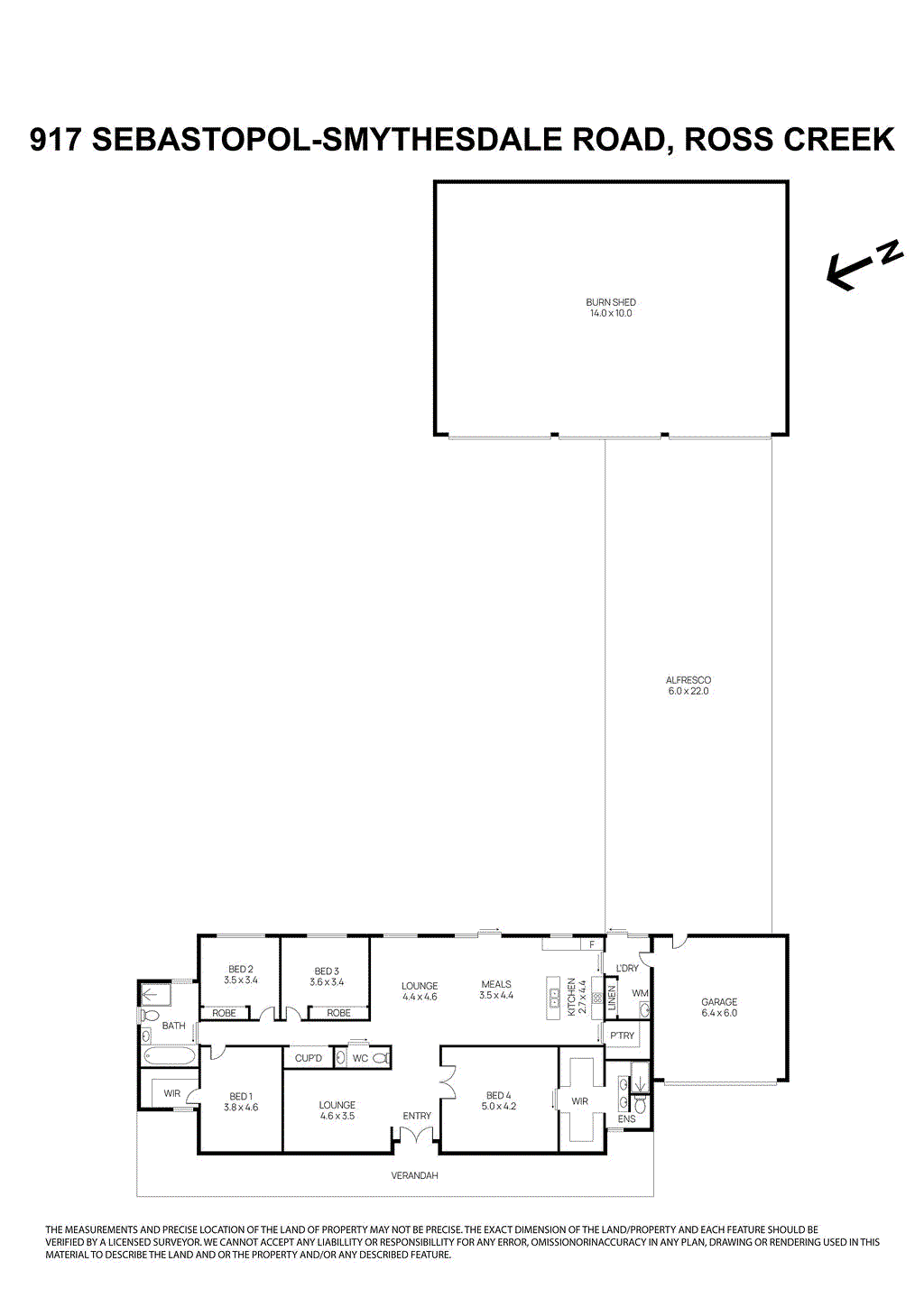 917 Sebastopol Smythesdale Road, Ross Creek VIC 3351 - Floorplan