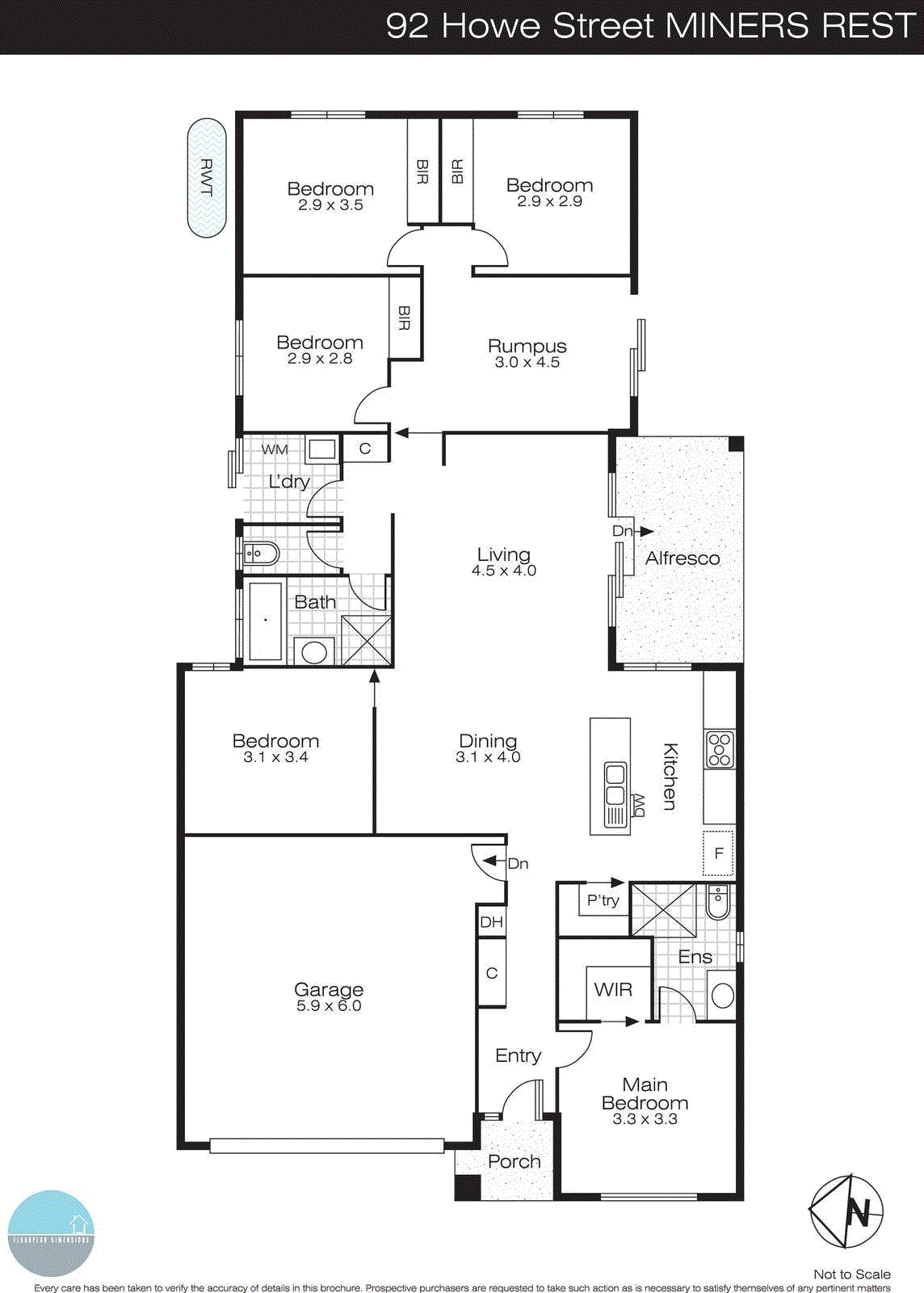 92 Howe Street, Miners Rest VIC 3352 - Floorplan