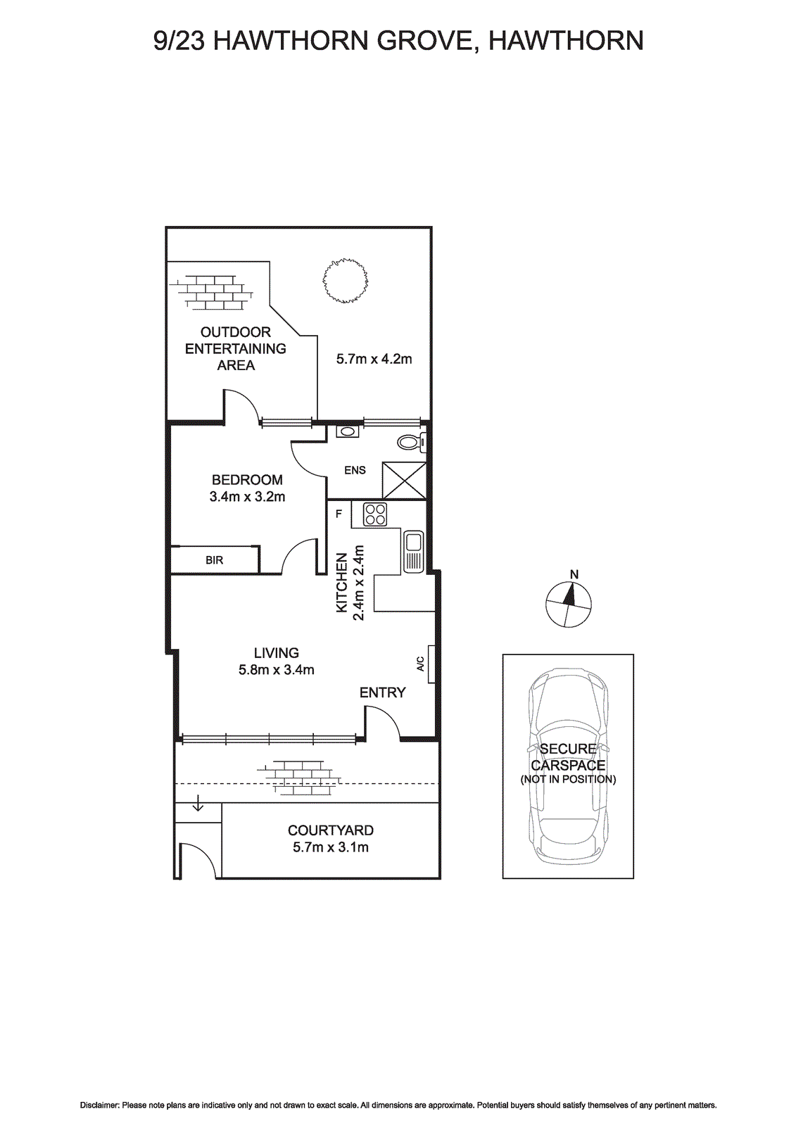 9/23 Hawthorn Grove, Hawthorn VIC 3122 - Floorplan