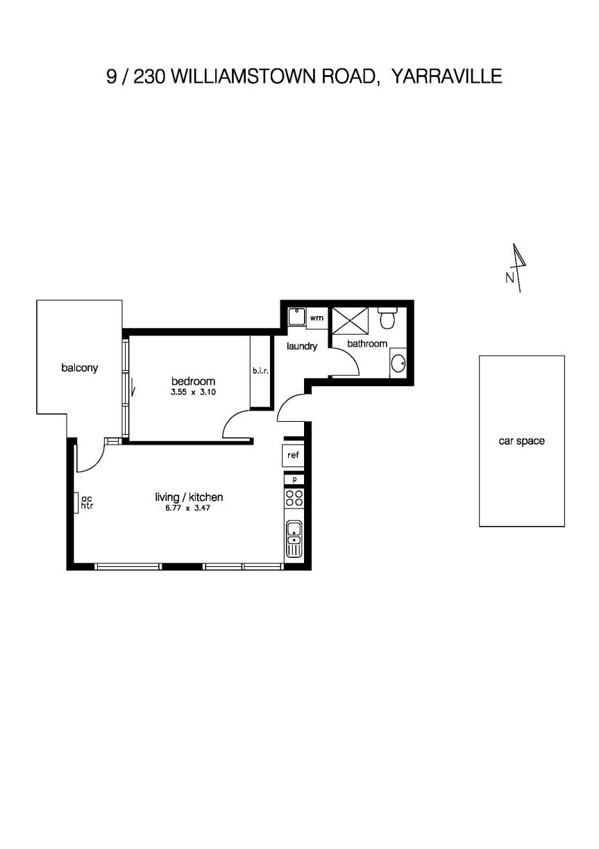 9/230 Williamstown Road, YARRAVILLE VIC 3013 - Floorplan