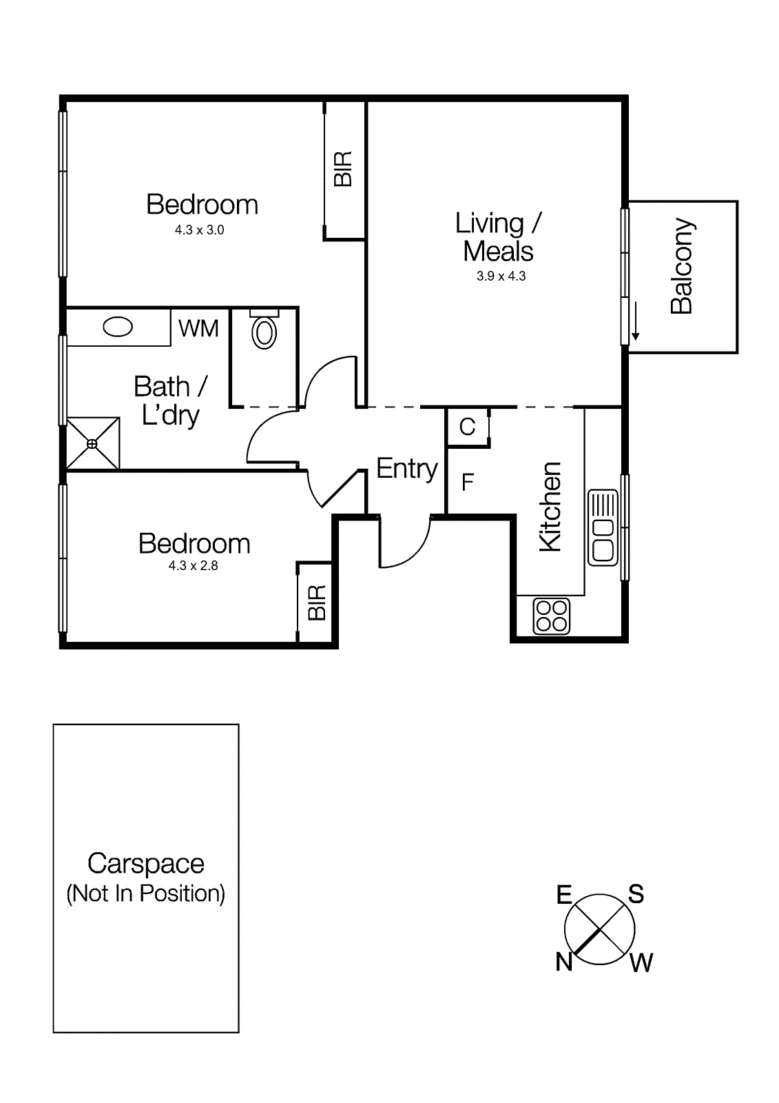 9/29 Dalgety Street, St Kilda VIC 3182 - Floorplan