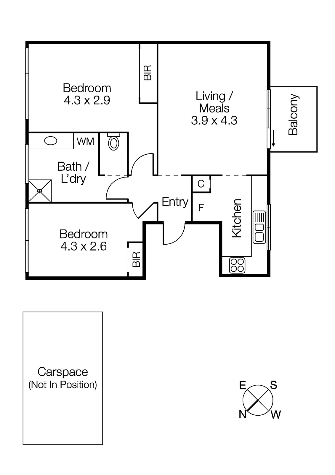 9/29 Dalgety Street, St Kilda VIC 3182 - Floorplan