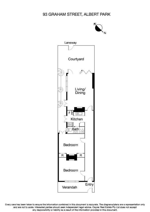 93 Graham Street, ALBERT PARK VIC 3206 - Floorplan