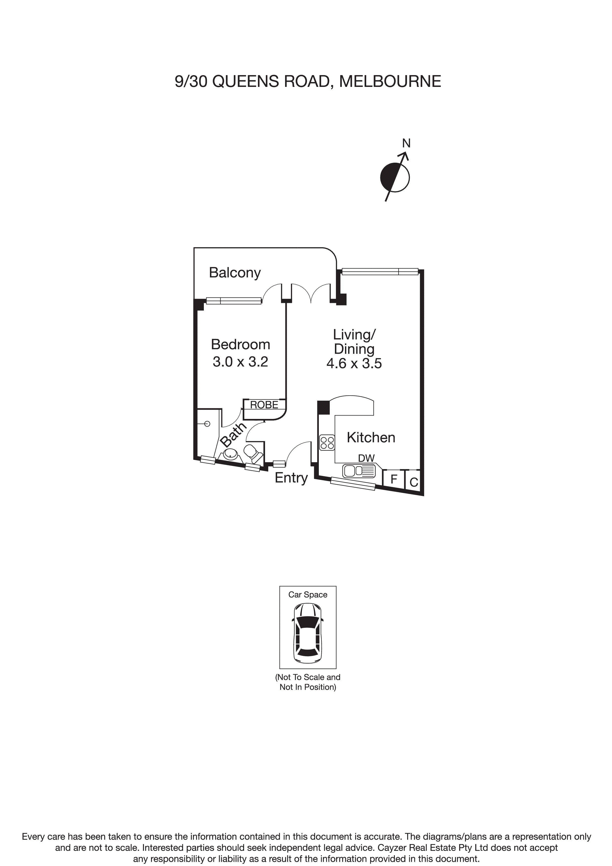9/30 Queens Road, MELBOURNE VIC 3004 - Floorplan