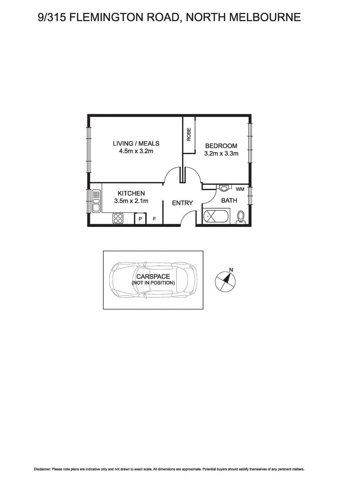 9/315 Flemington Road, North Melbourne VIC 3051 - Floorplan