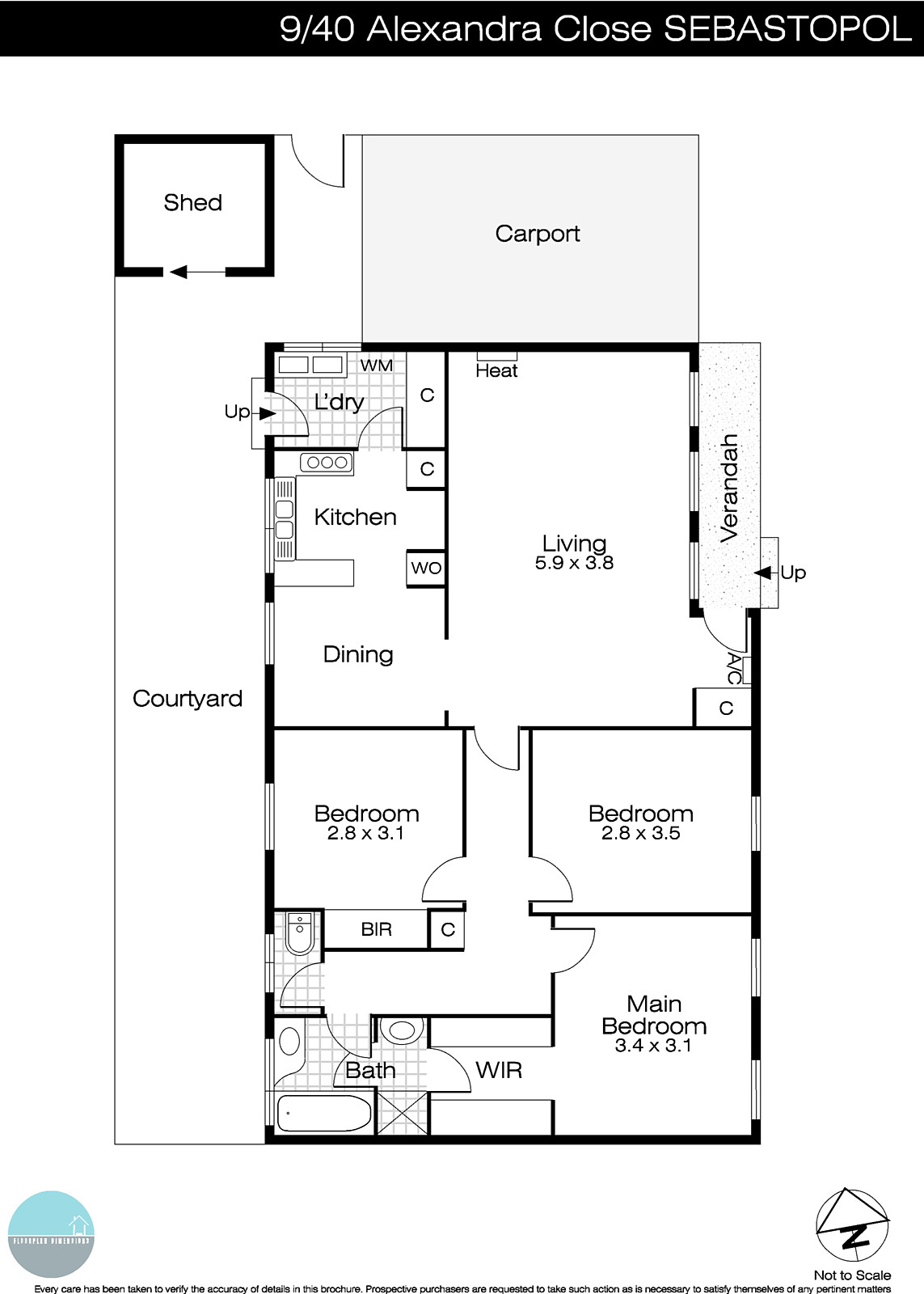 9/40 Alexandra Close, Sebastopol VIC 3356 - Floorplan