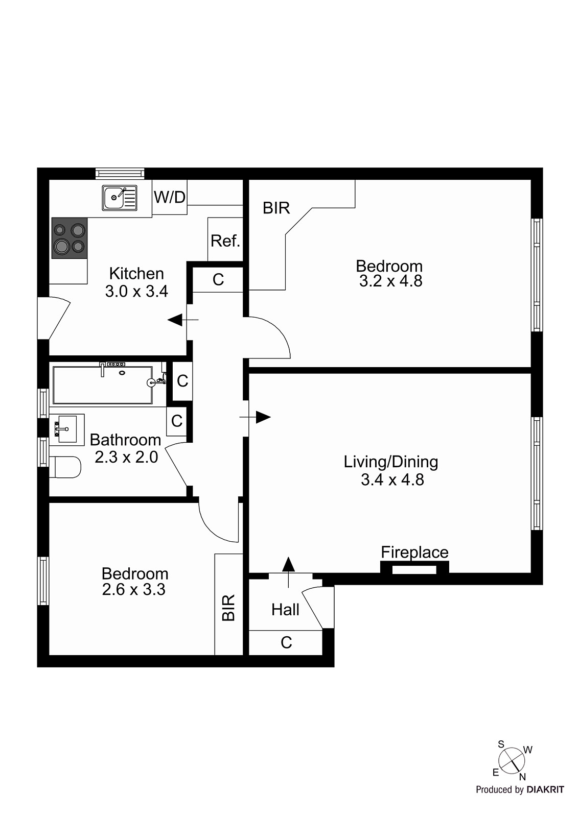 9/44 Eildon Road, St Kilda VIC 3182 - Floorplan