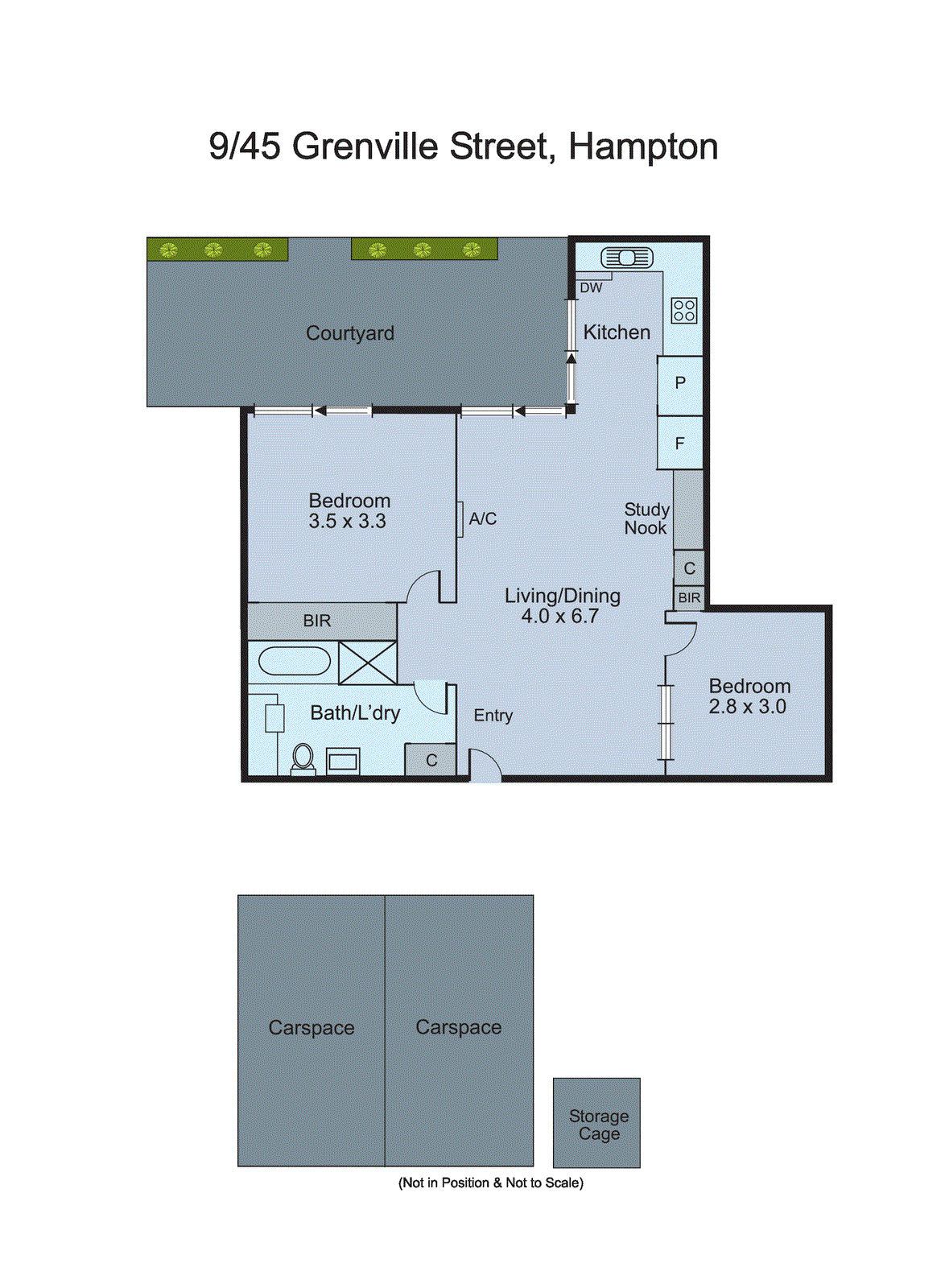 9/45 Grenville Street, Hampton VIC 3188 - Floorplan