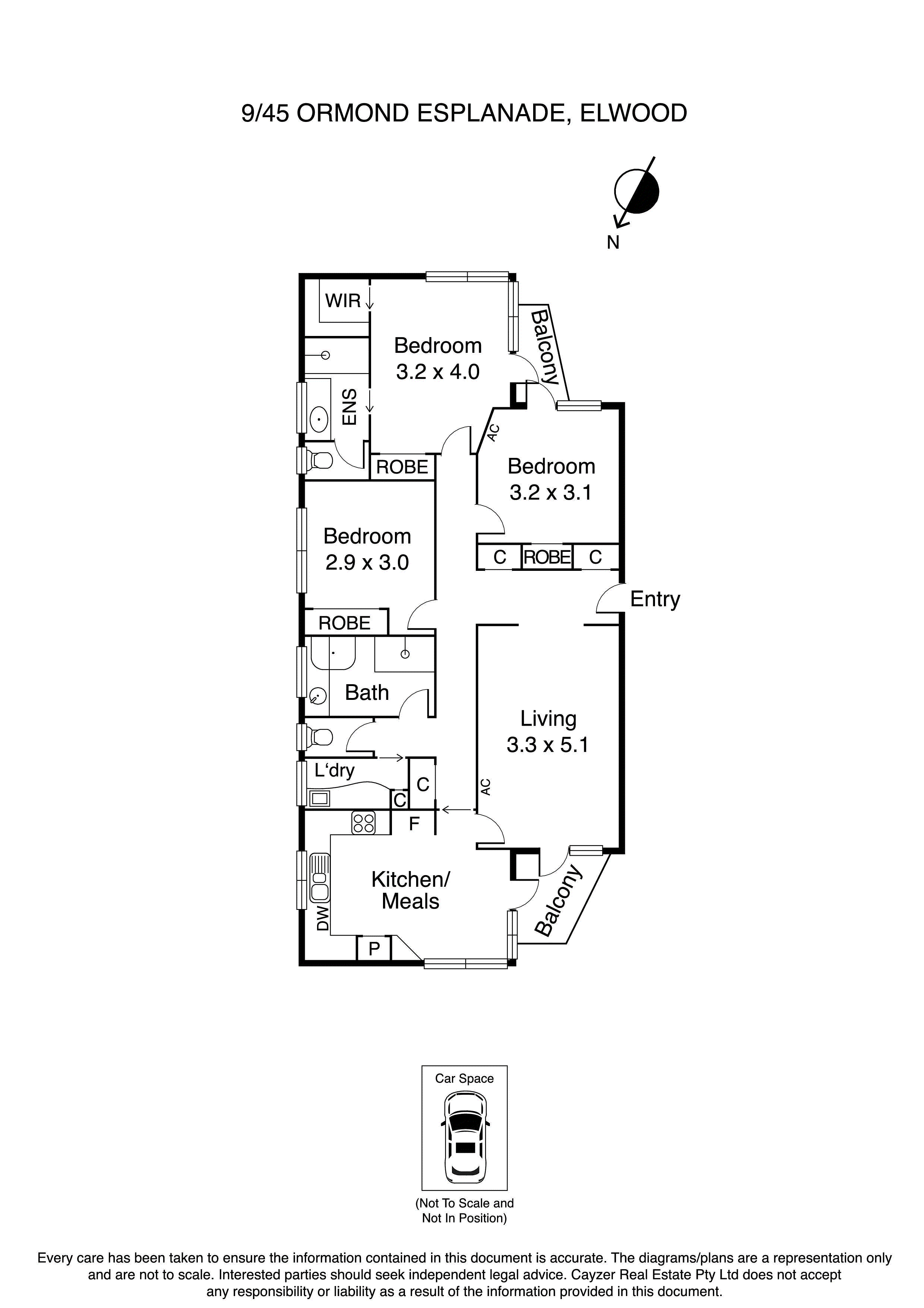 9/45 Ormond Esplanade, ELWOOD VIC 3184 - Floorplan